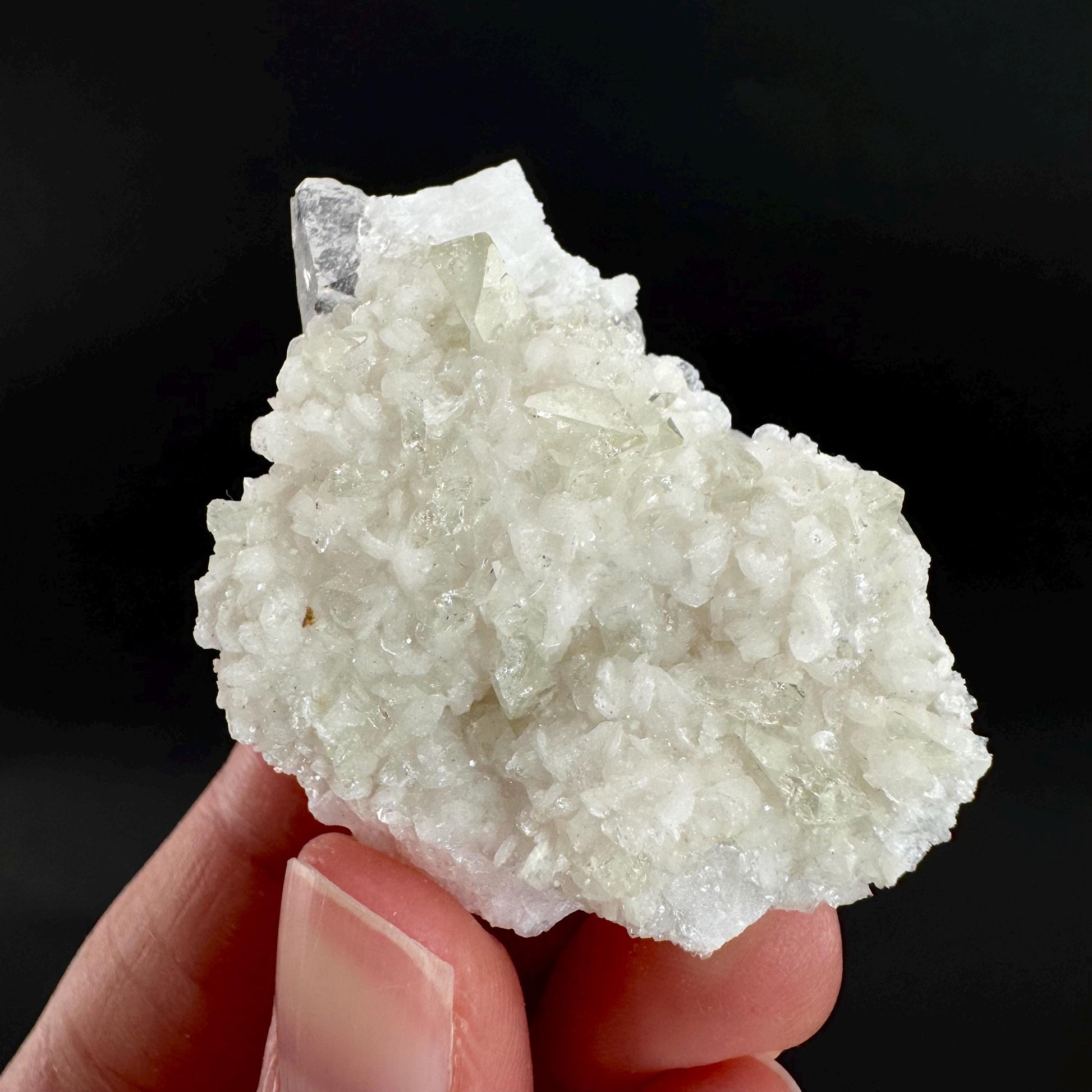 Herderite with Quartz on Albite | light green crystal, rare mineral specimen from Pakistan