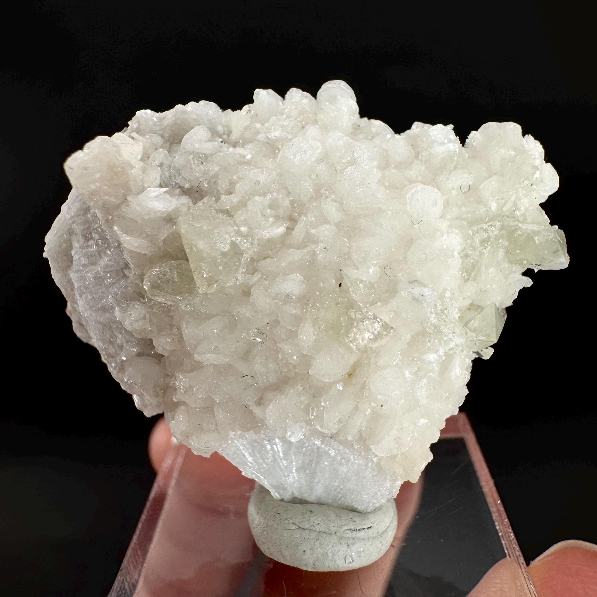Herderite on Albite Matrix | light green crystal, rare mineral specimen from Pakistan