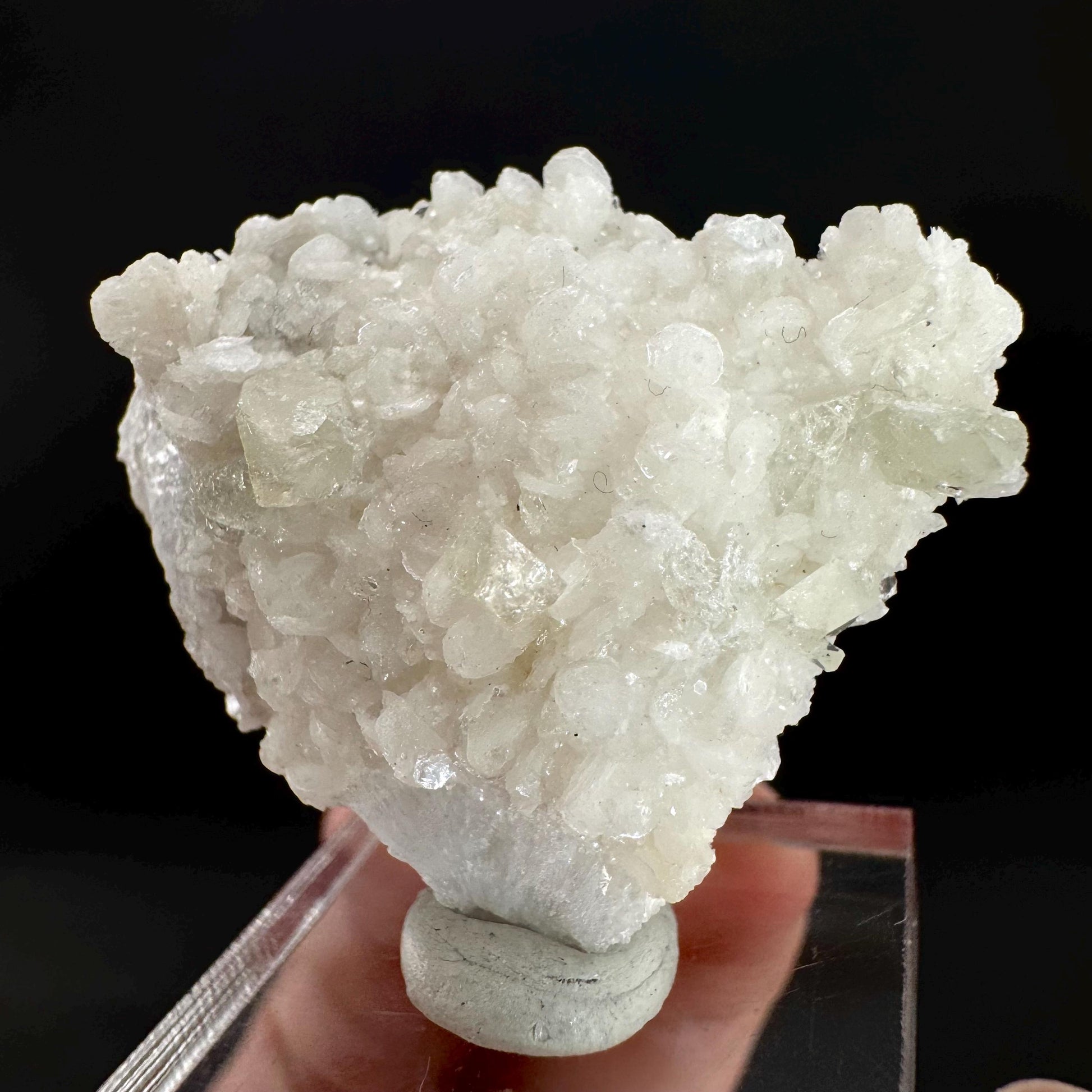 Herderite on Albite Matrix | light green crystal, rare mineral specimen from Pakistan
