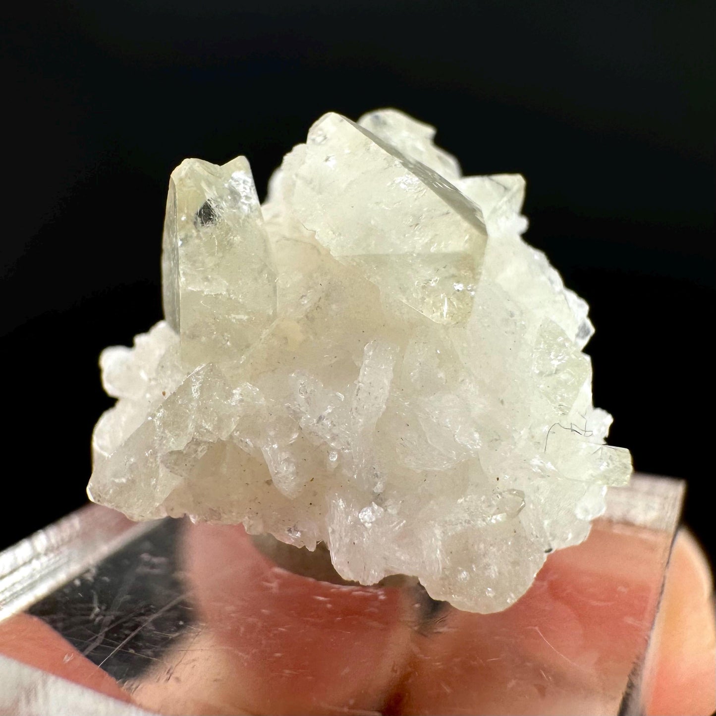 Herderite on Albite Matrix | light green crystal, rare mineral specimen from Pakistan