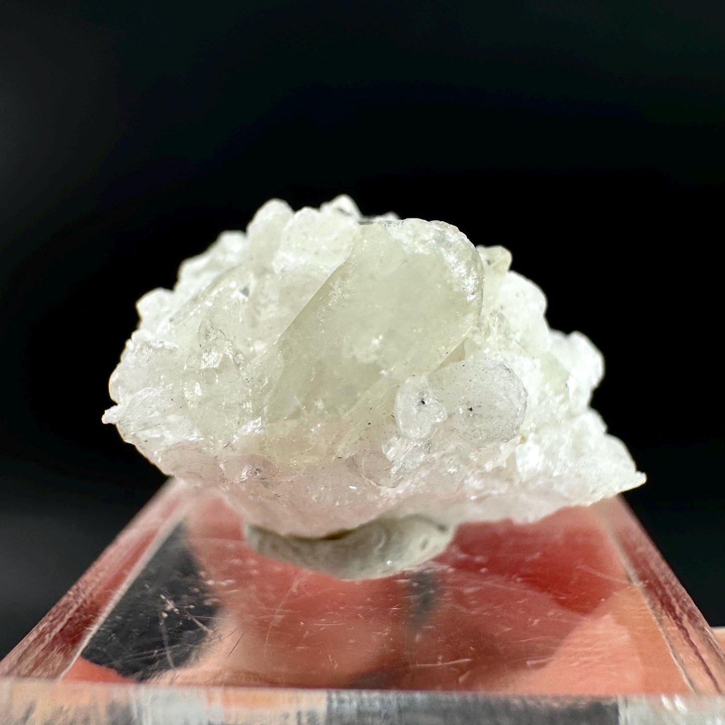 Herderite on Albite Matrix | light green crystal, rare mineral specimen from Pakistan