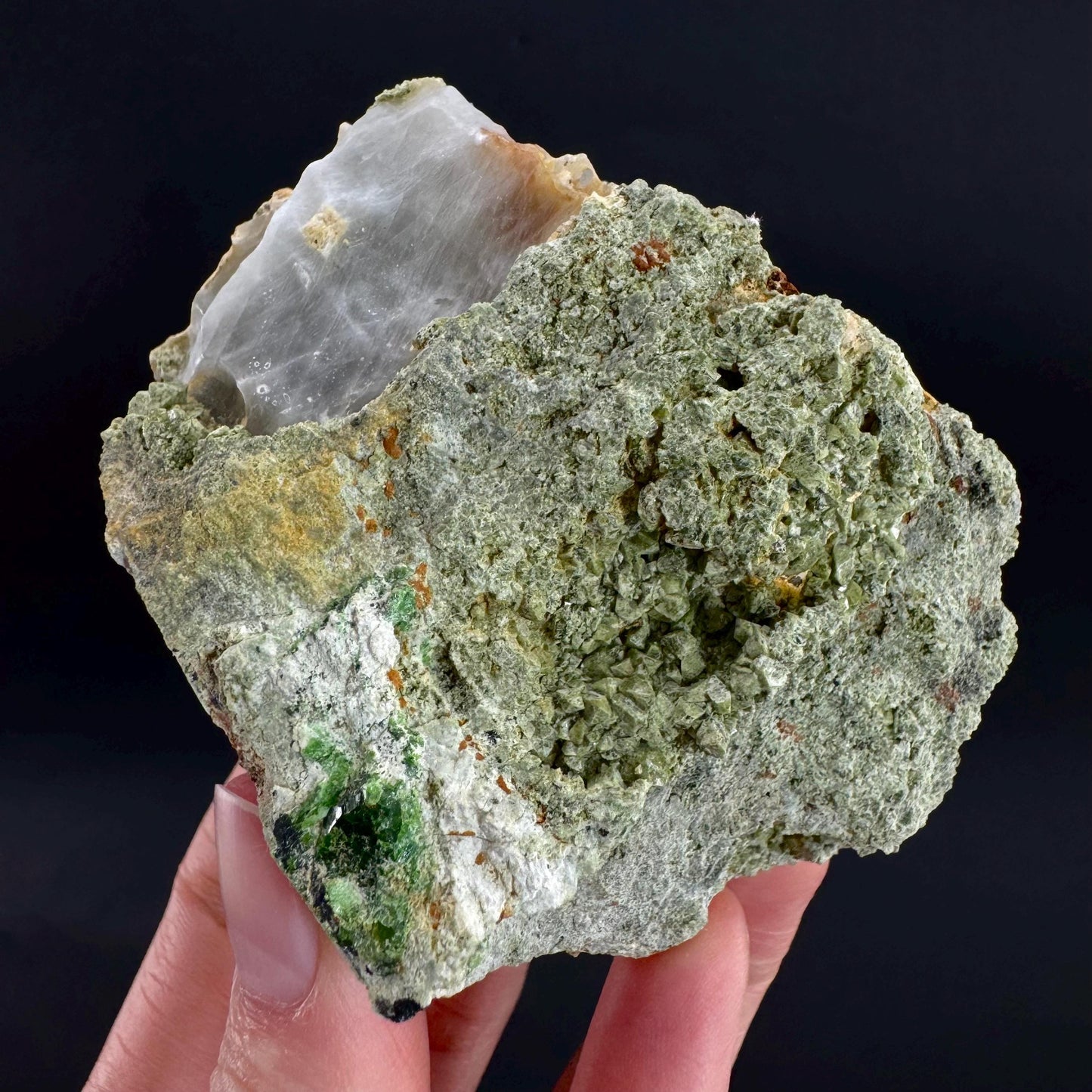 Demantoid Garnet on Matrix | Green Crystal, Rare Mineral Specimen