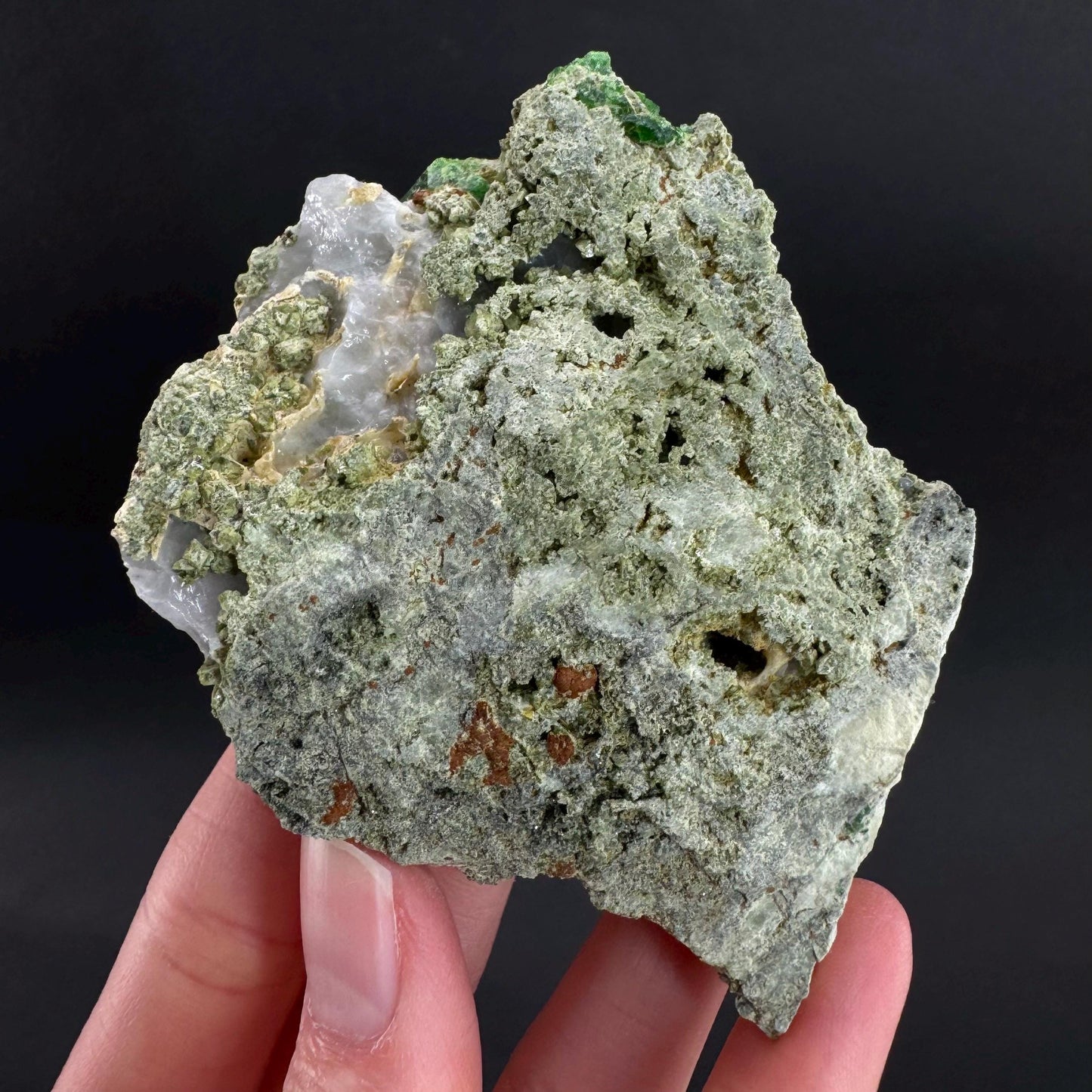 Demantoid Garnet on Matrix | Green Crystal, Rare Mineral Specimen