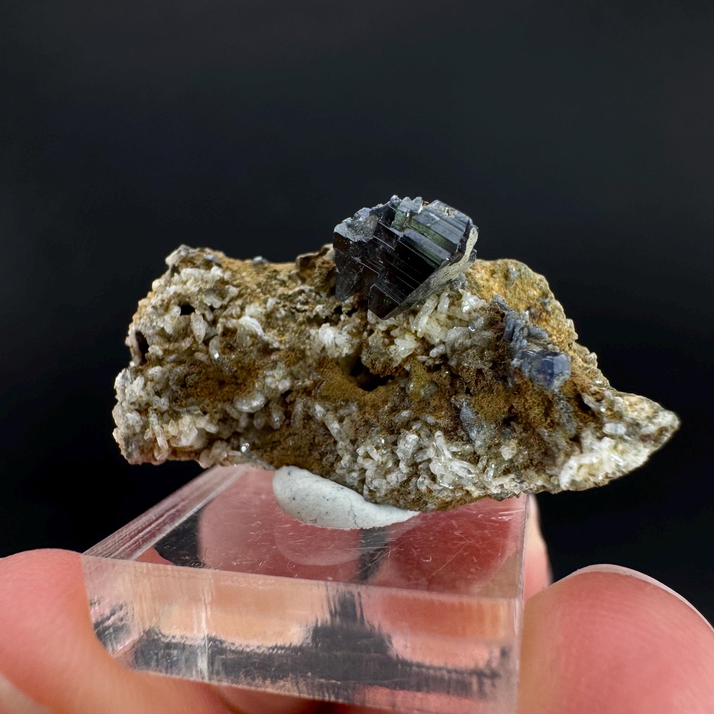 Anatase on Matrix | Metallic Crystal, Rare Mineral Specimen from Pakistan
