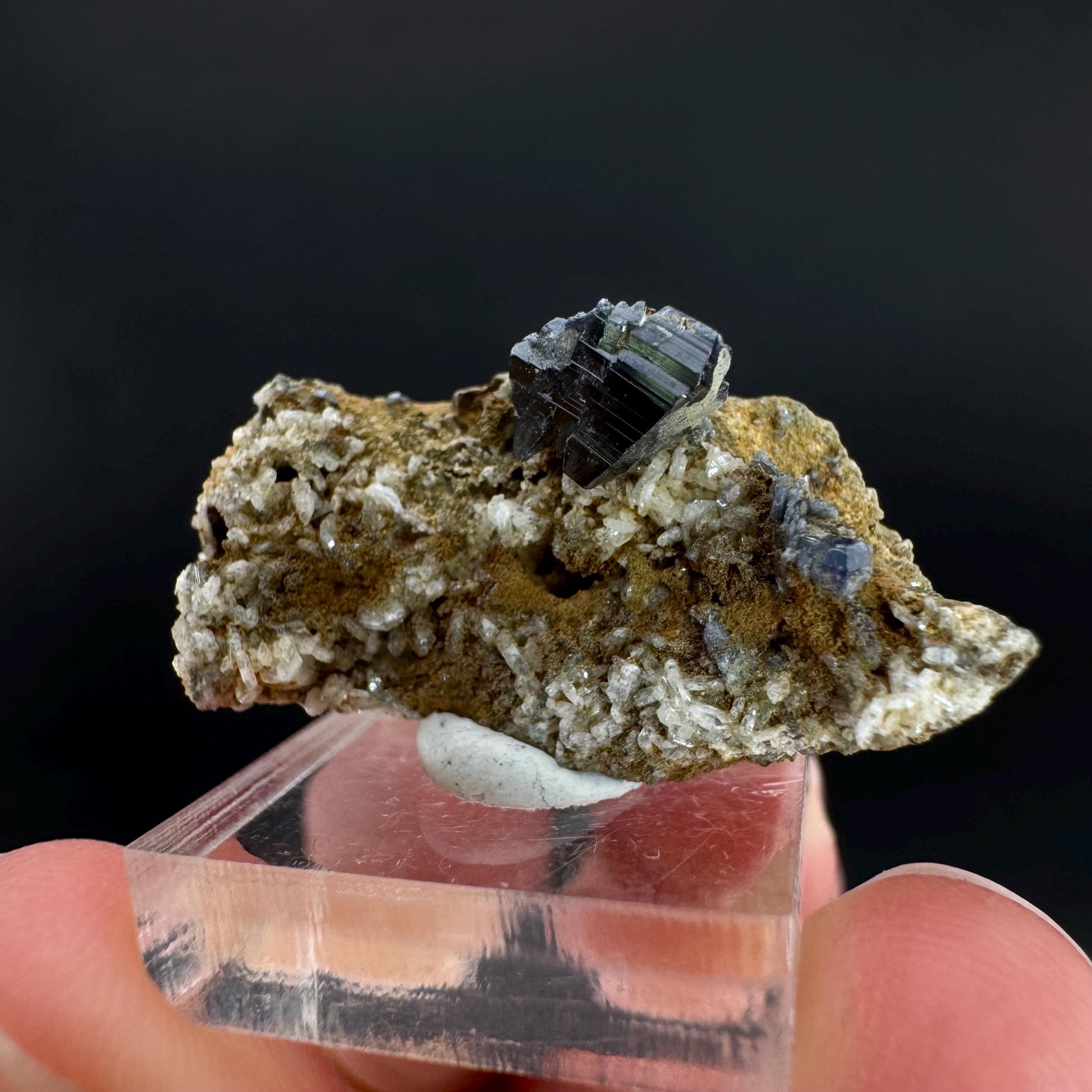 Anatase on Matrix | Metallic Crystal, Rare Mineral Specimen from Pakistan