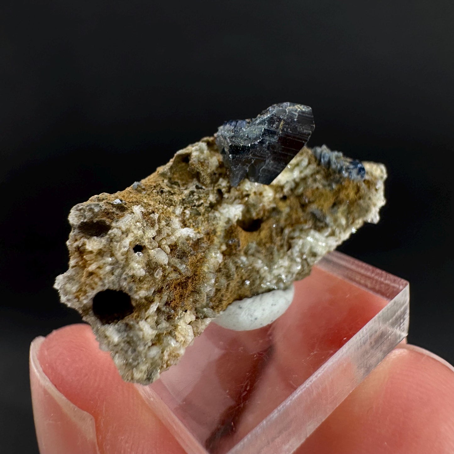 Anatase on Matrix | Metallic Crystal, Rare Mineral Specimen from Pakistan