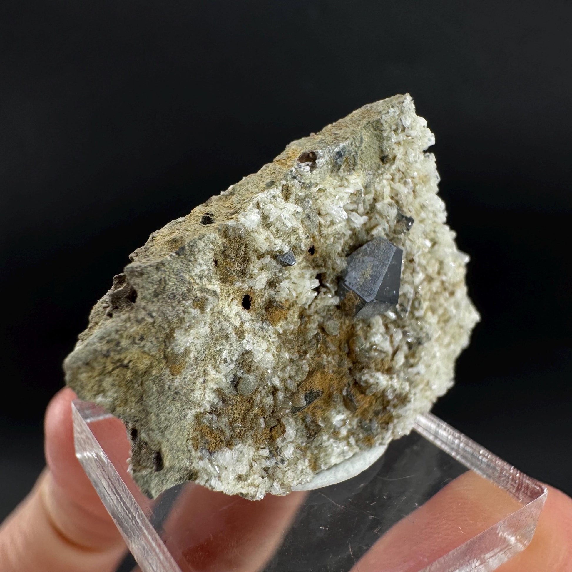 Anatase on Matrix | Metallic Crystal, Rare Mineral Specimen from Pakistan