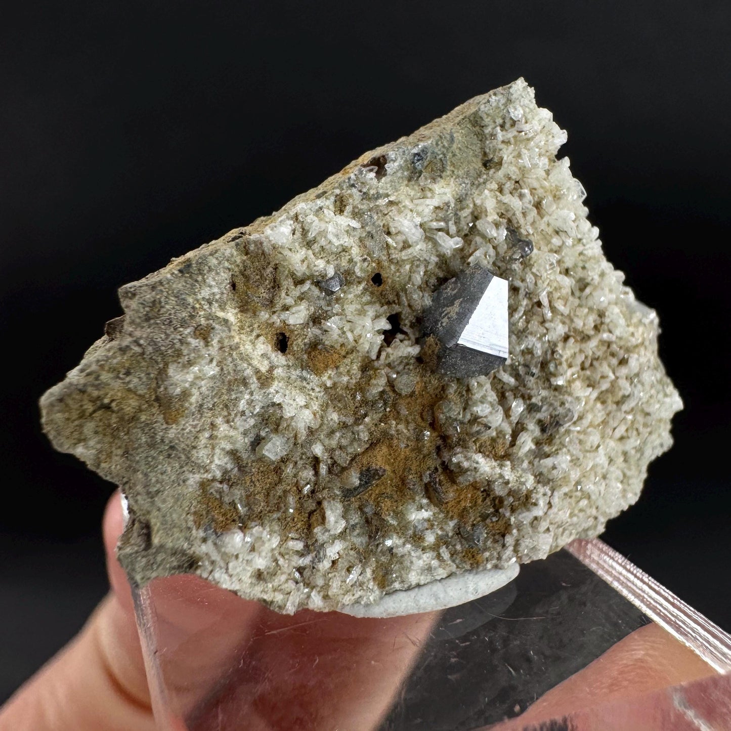 Anatase on Matrix | Metallic Crystal, Rare Mineral Specimen from Pakistan