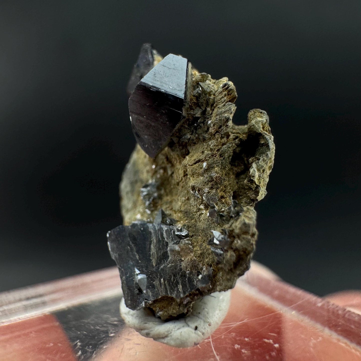 Anatase on Matrix | Metallic Crystal, Rare Mineral Specimen from Pakistan