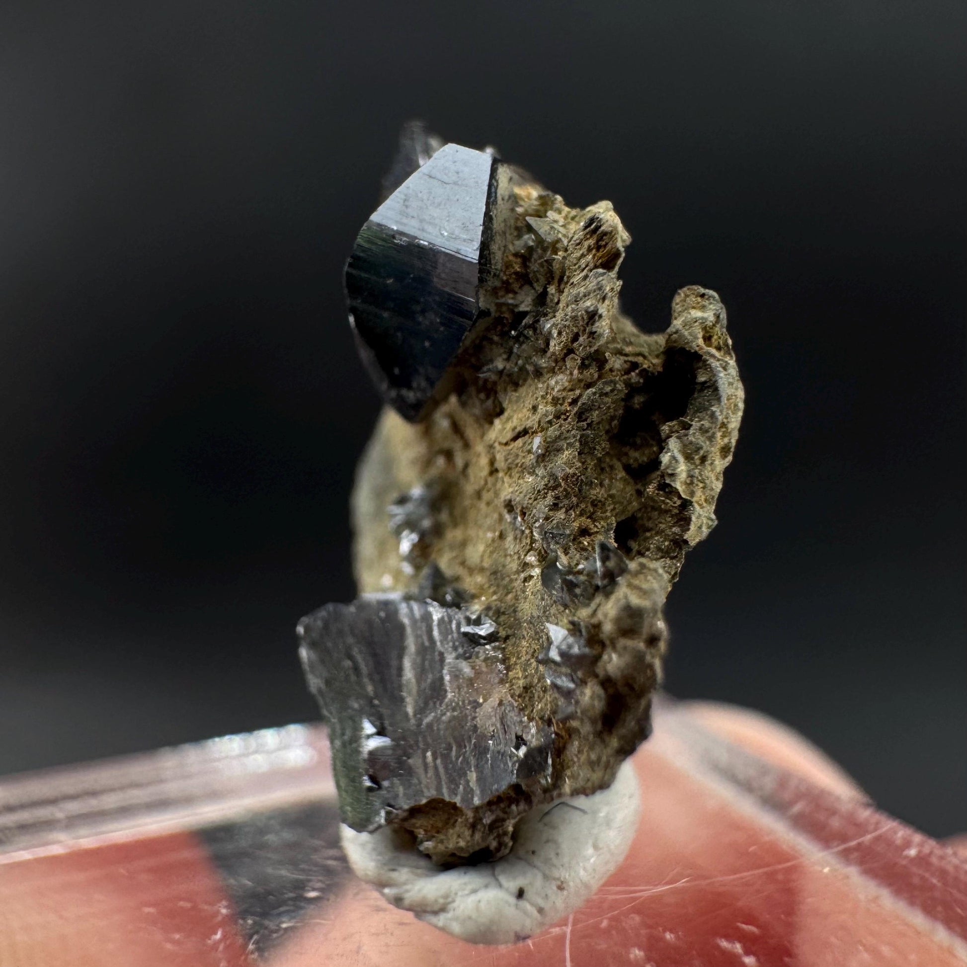 Anatase on Matrix | Metallic Crystal, Rare Mineral Specimen from Pakistan