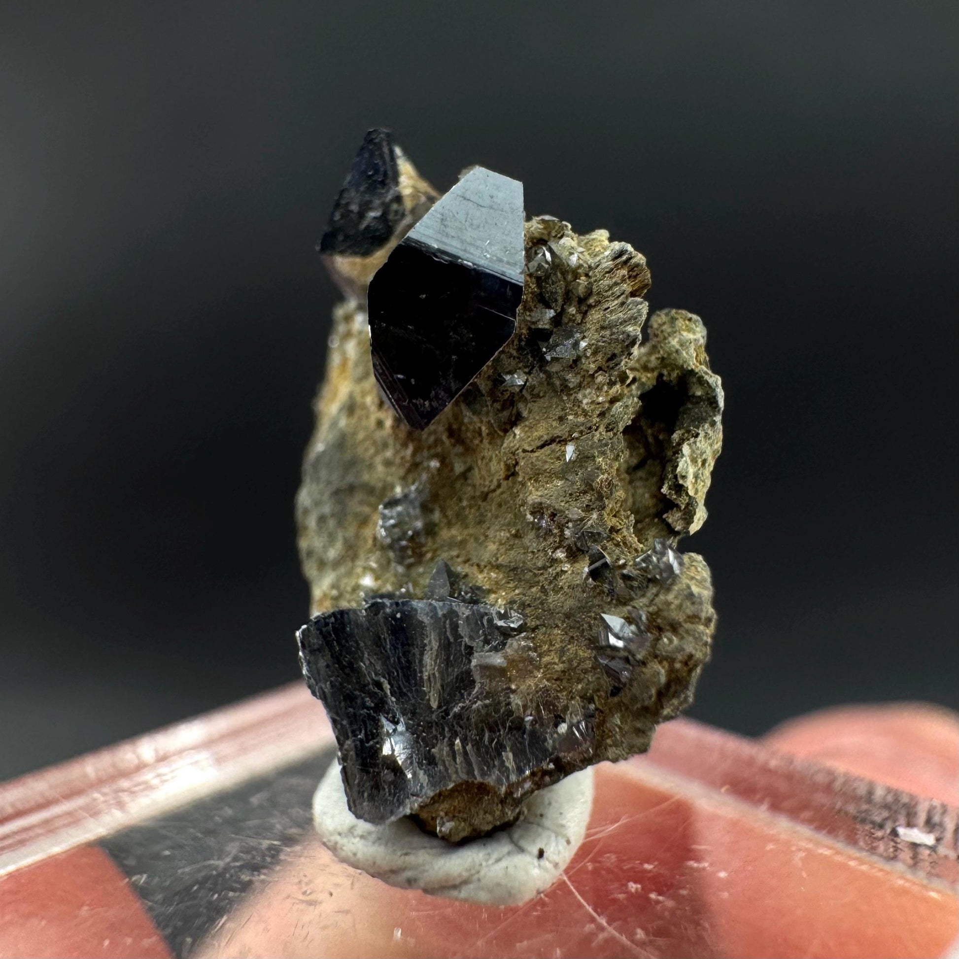 Anatase on Matrix | Metallic Crystal, Rare Mineral Specimen from Pakistan