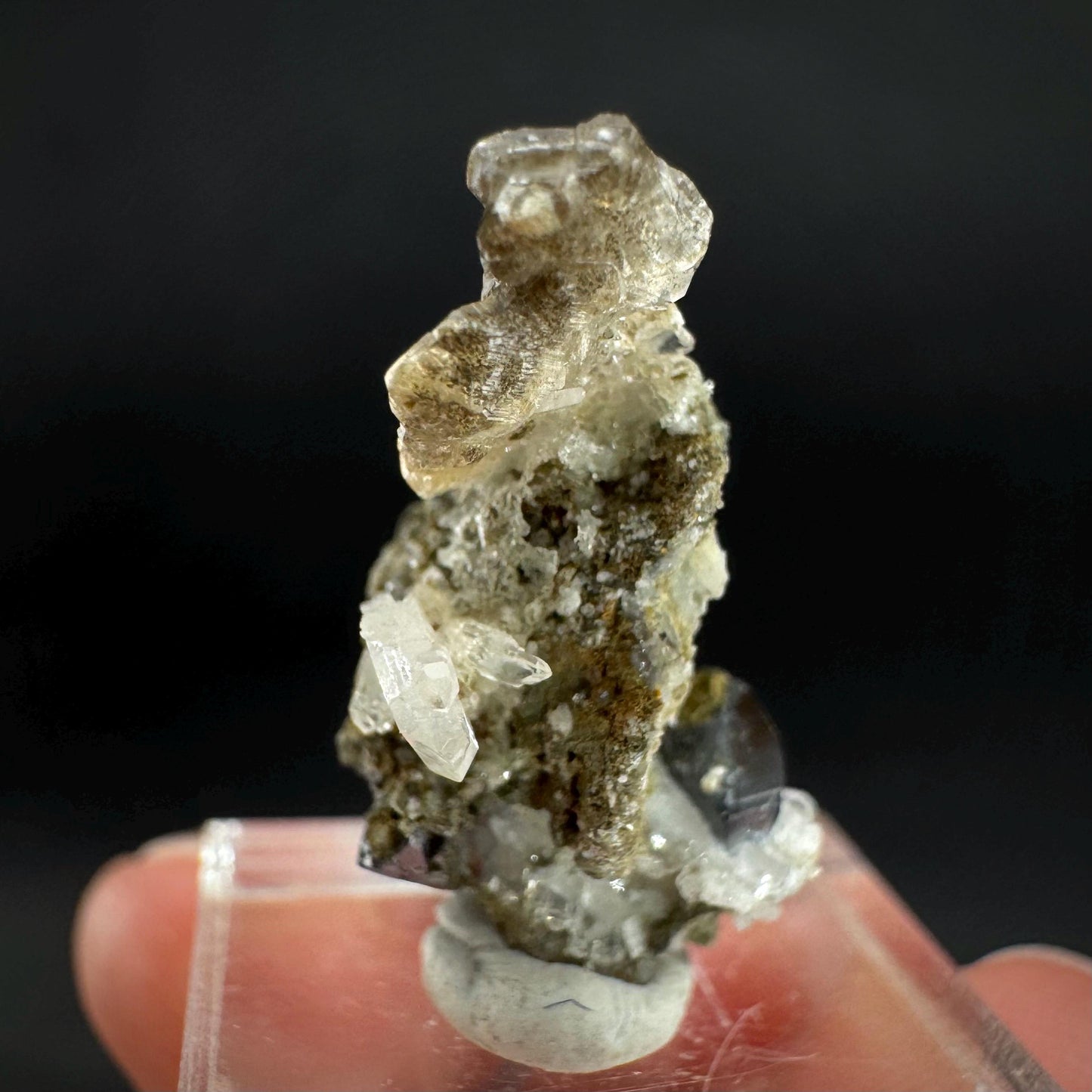 Anatase with Chlorite Quartz | Metallic Crystal, Rare Mineral Specimen from Pakistan