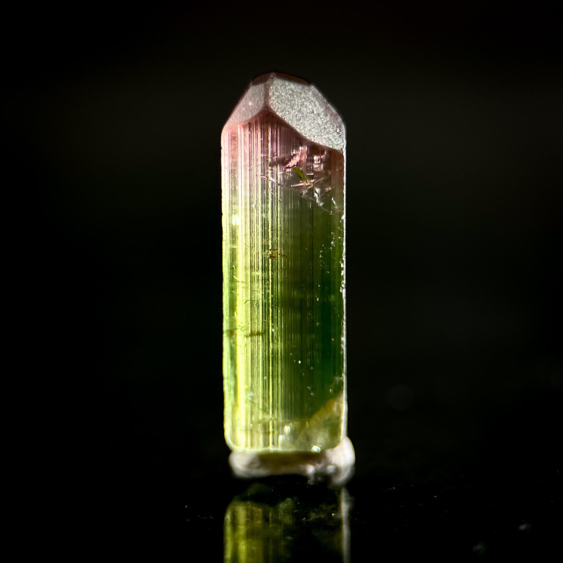 Watermelon Tourmaline | Green & Pink Bi-Color Elbaite Crystal, mineral specimen from Paprok