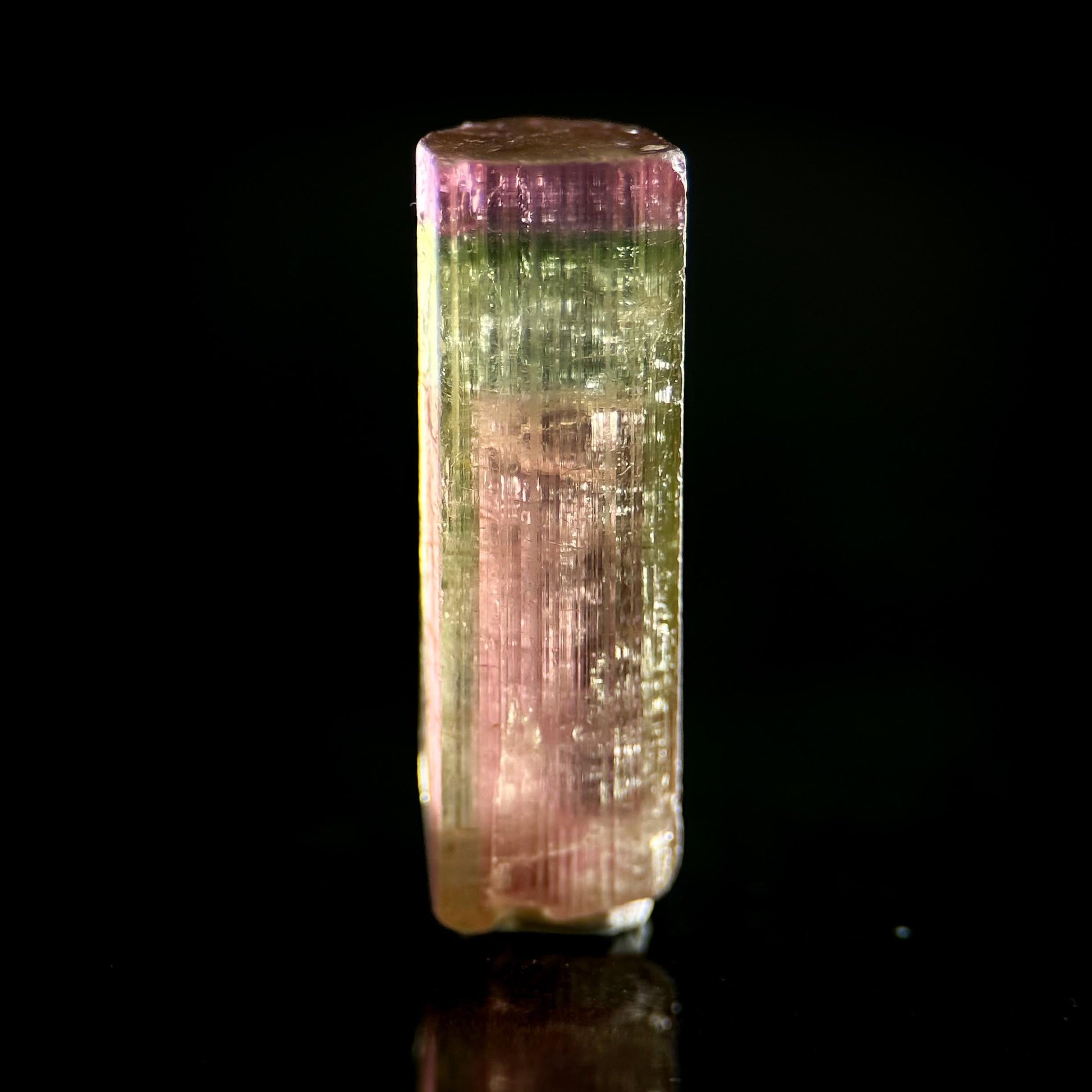 Watermelon Tourmaline | Green & Pink Bi-Color Elbaite Crystal, mineral specimen from Paprok