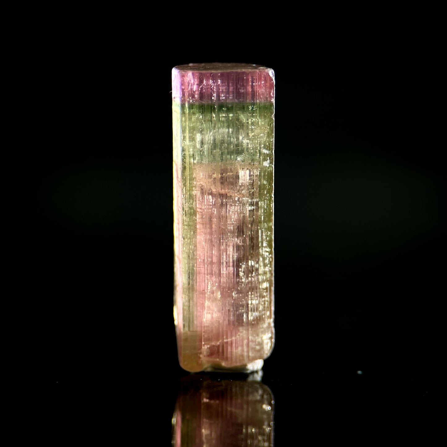 Watermelon Tourmaline | Green & Pink Bi-Color Elbaite Crystal, mineral specimen from Paprok