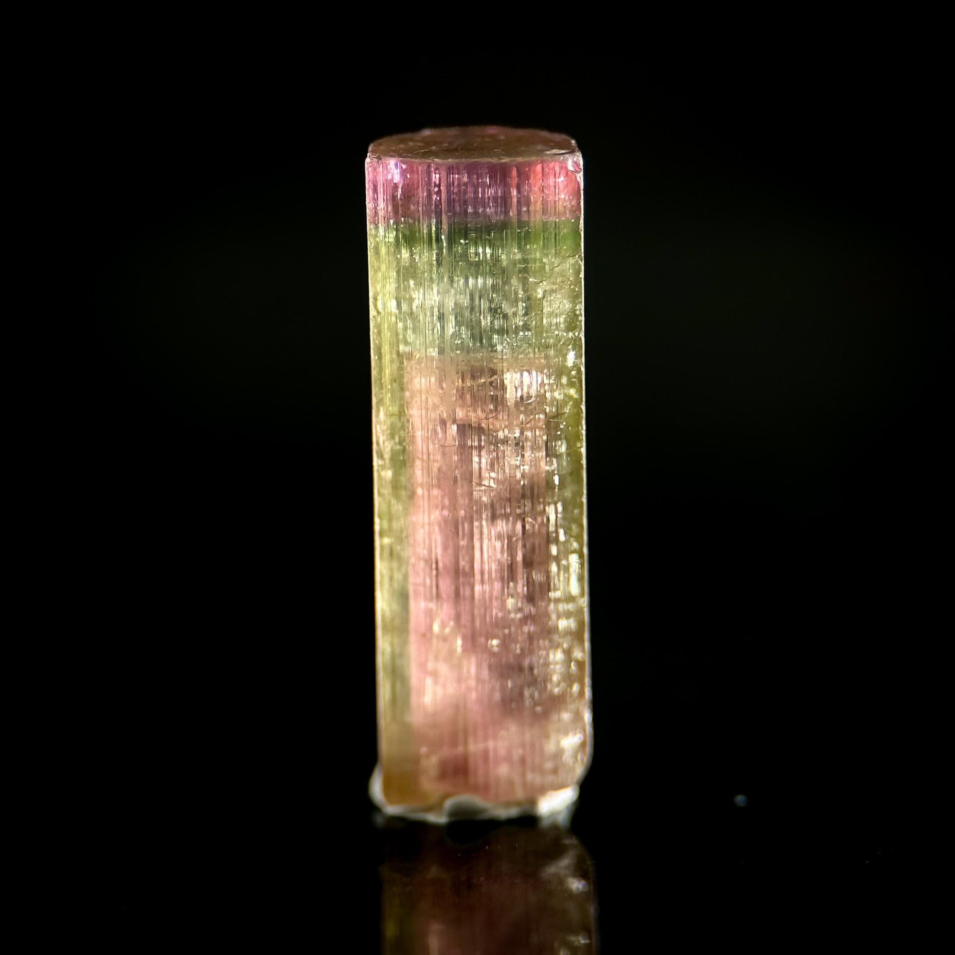 Watermelon Tourmaline | Green & Pink Bi-Color Elbaite Crystal, mineral specimen from Paprok