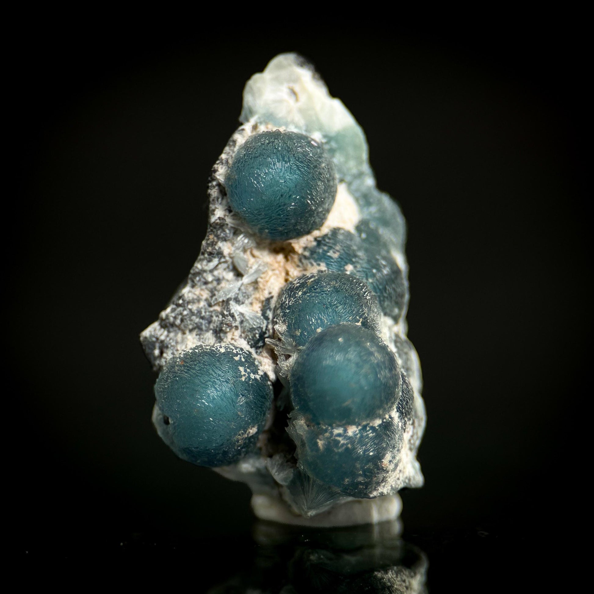 Blue Wavellite (Arkansas, USA) | crystal cluster, rare mineral specimen