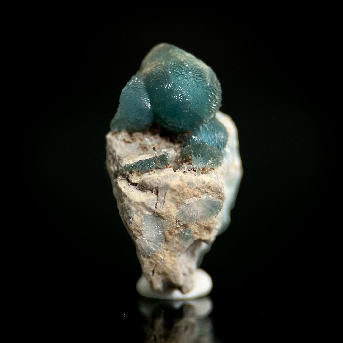 Blue Wavellite (Arkansas, USA) | crystal cluster, rare mineral specimen