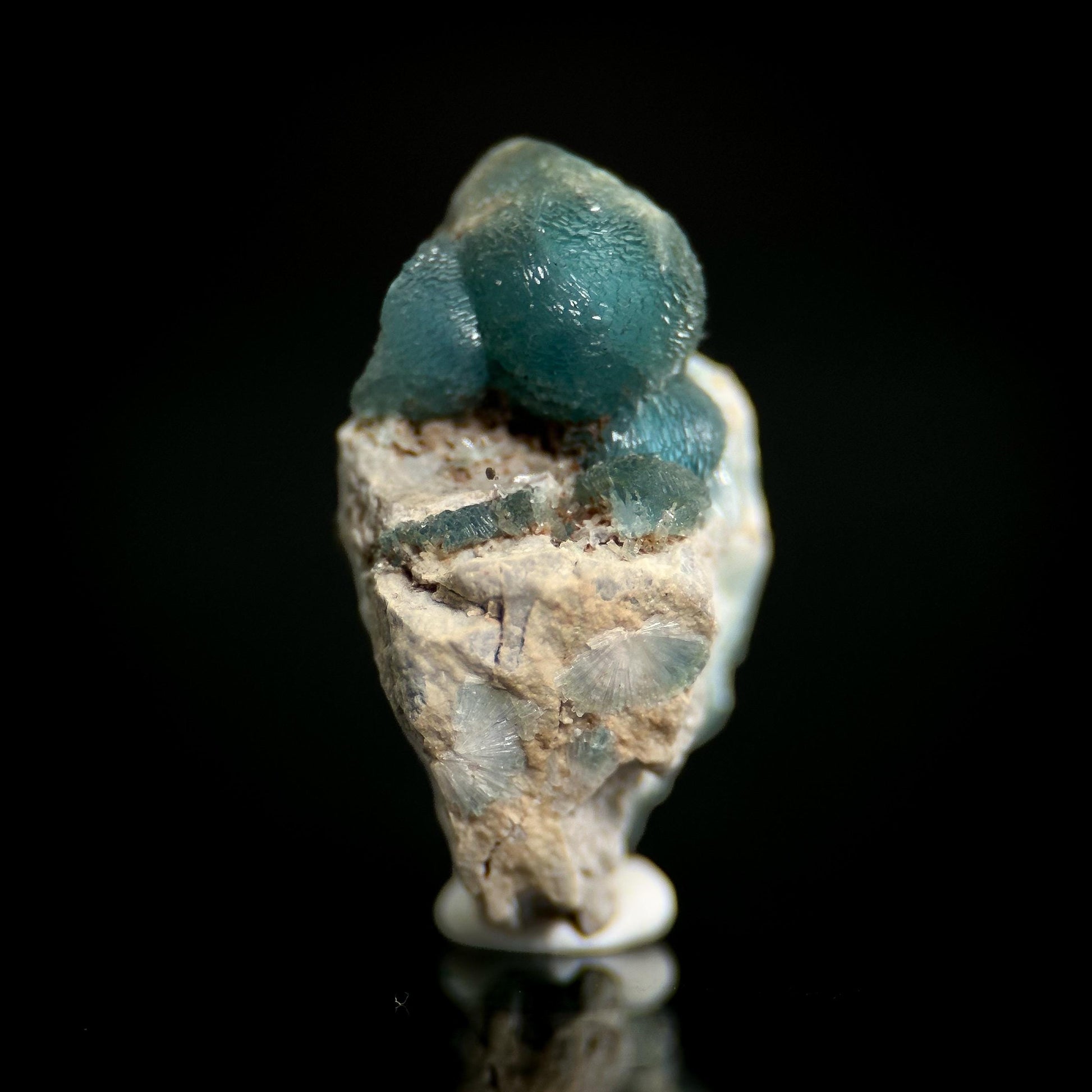 Blue Wavellite (Arkansas, USA) | crystal cluster, rare mineral specimen
