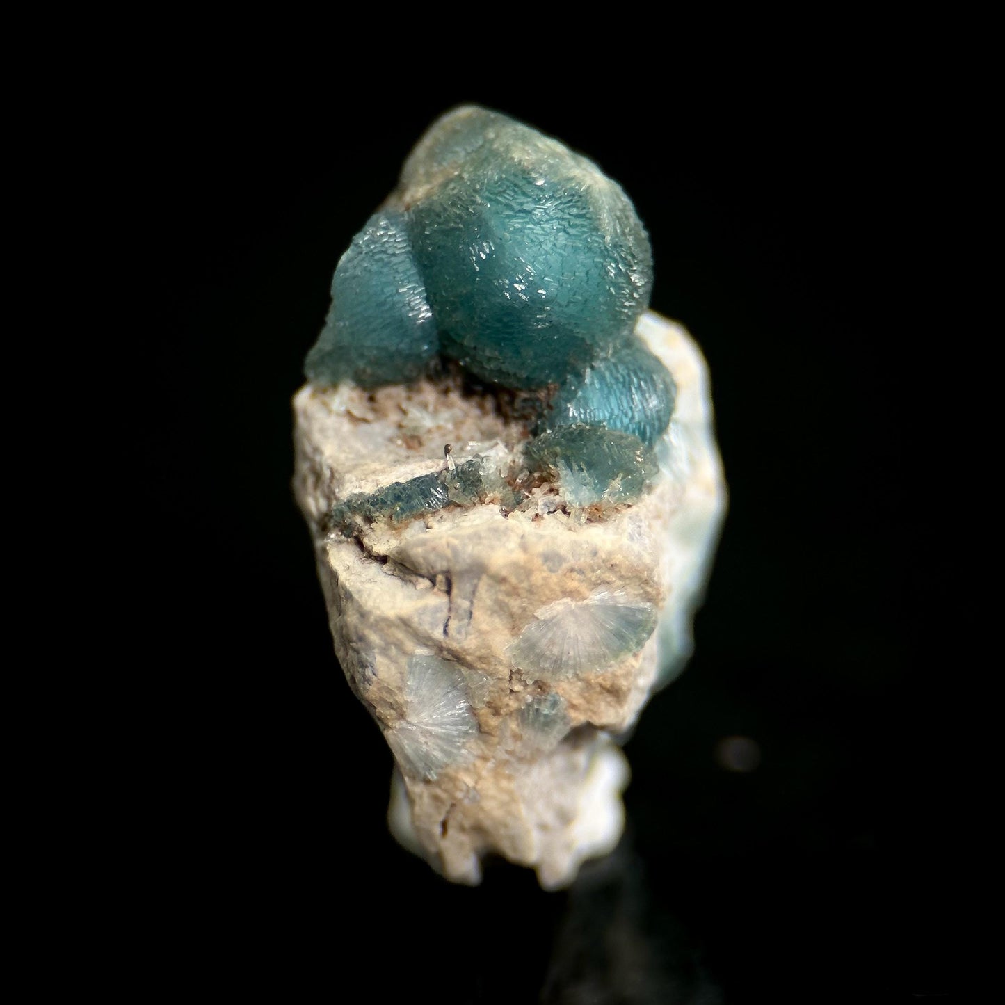 Blue Wavellite (Arkansas, USA) | crystal cluster, rare mineral specimen