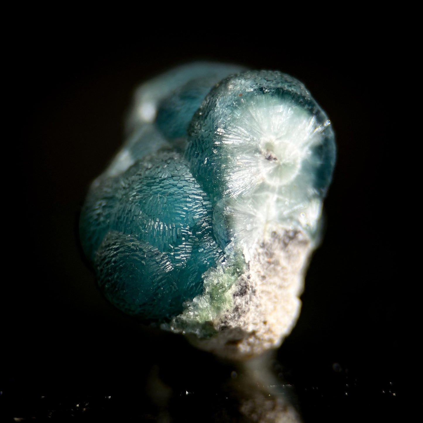 Blue Wavellite (Arkansas, USA) | crystal cluster, rare mineral specimen