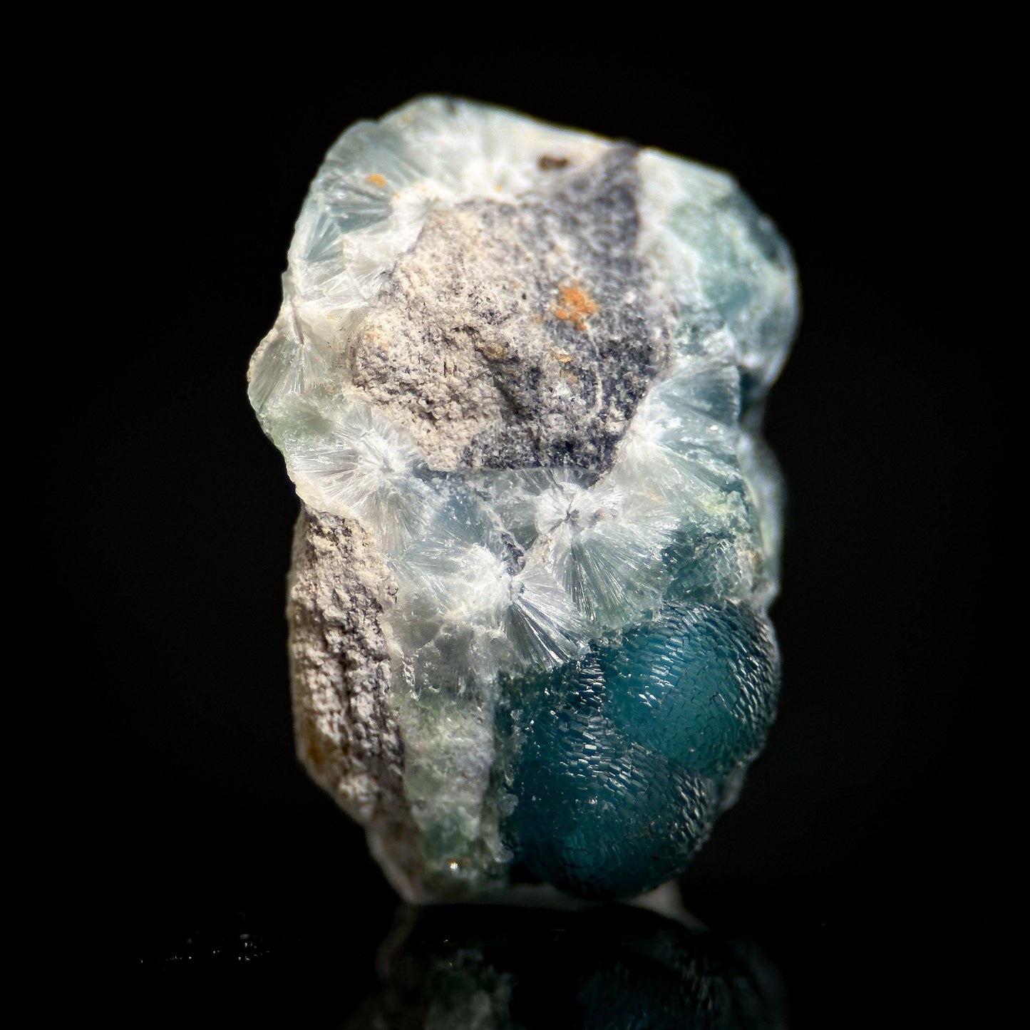 Blue Wavellite (Arkansas, USA) | crystal cluster, rare mineral specimen