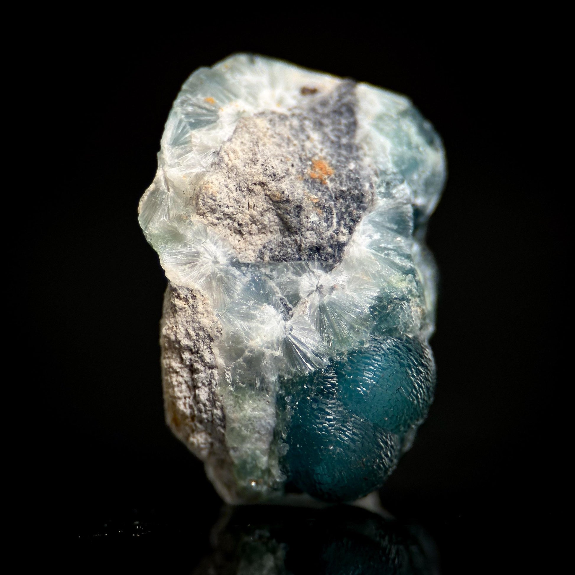 Blue Wavellite (Arkansas, USA) | crystal cluster, rare mineral specimen