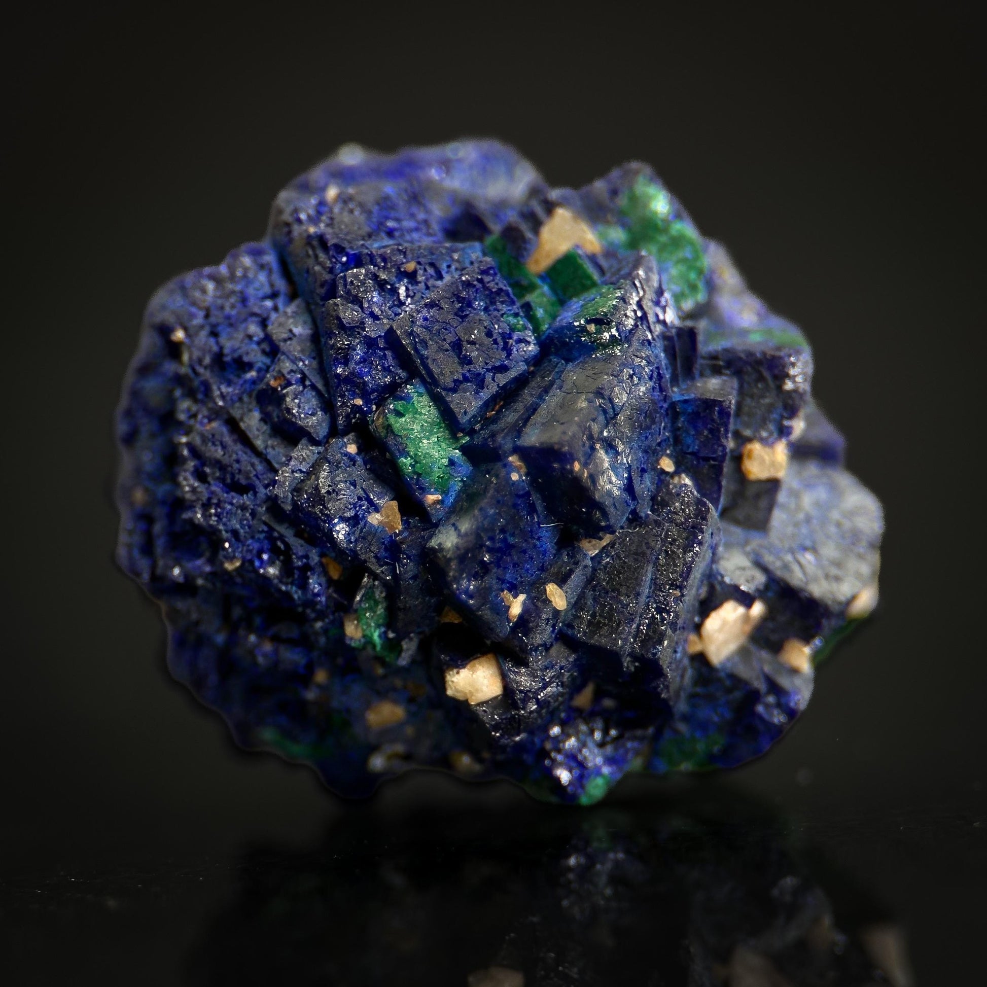 Azurite | blue crystal, mineral specimen from Chessy, France