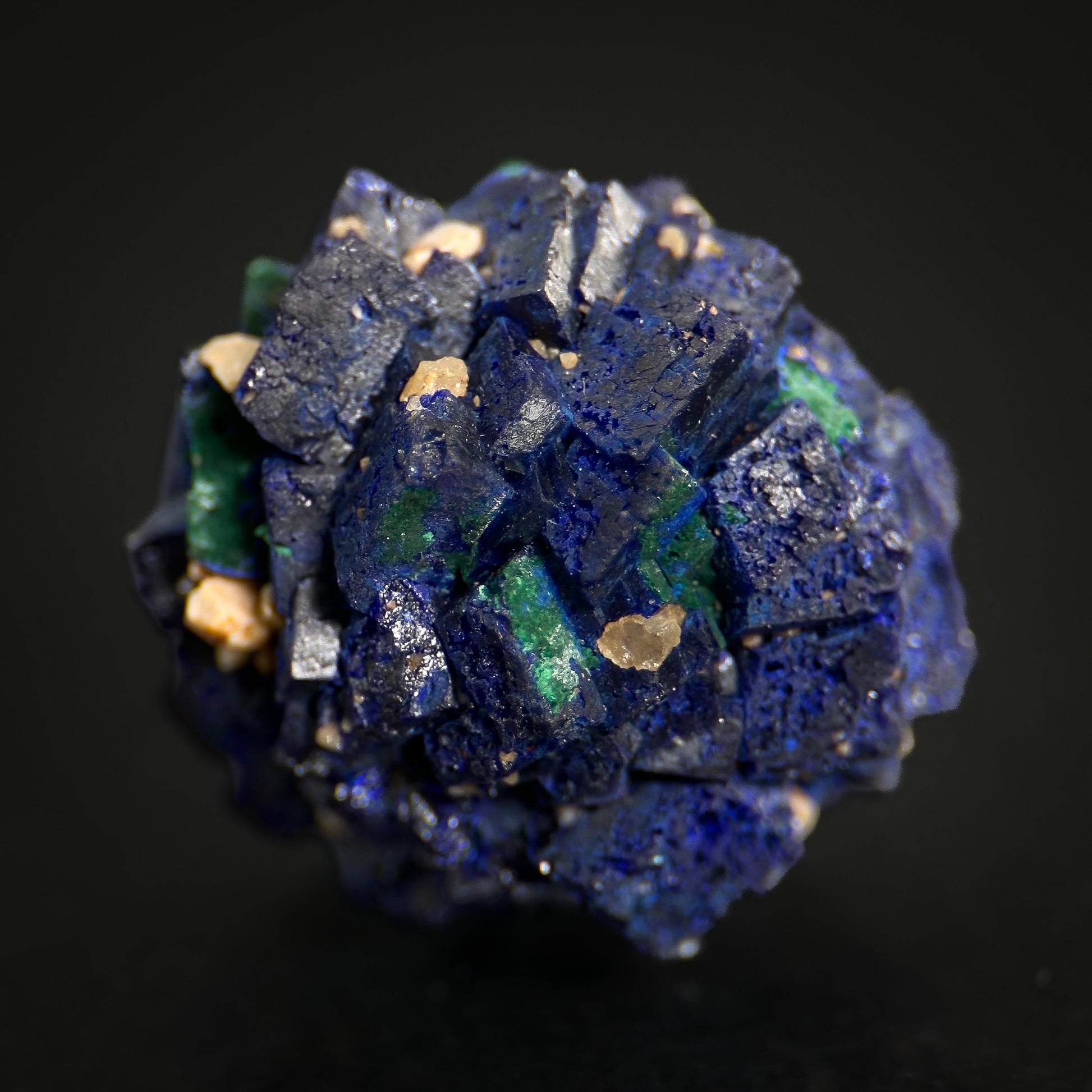 Azurite | blue crystal, mineral specimen from Chessy, France
