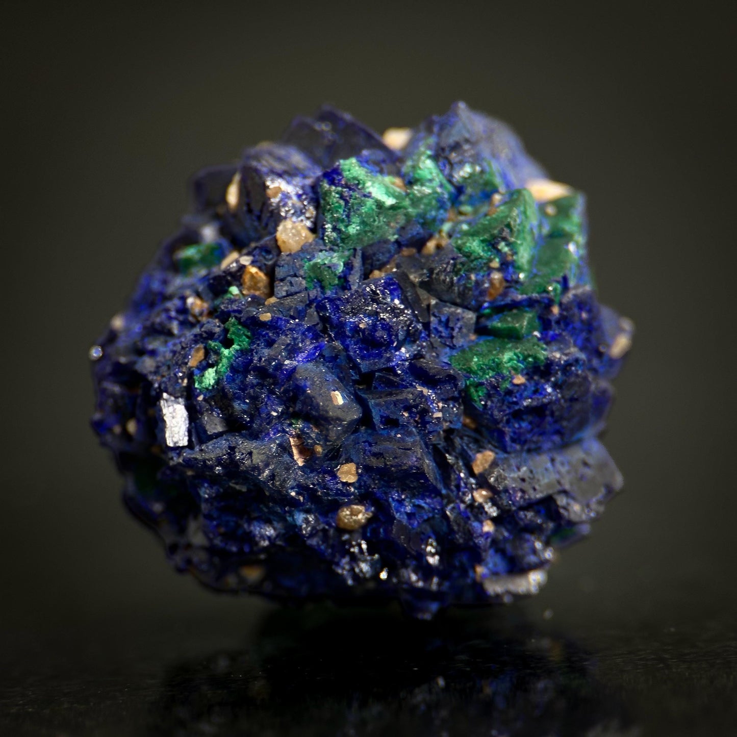 Azurite | blue crystal, mineral specimen from Chessy, France