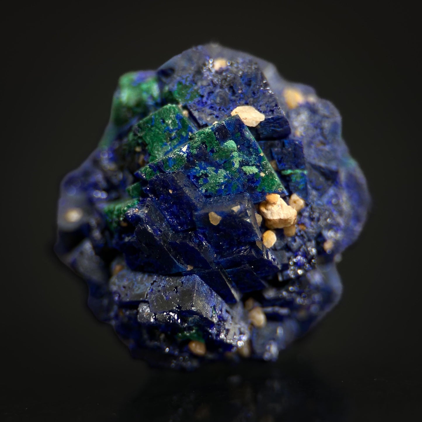 Azurite | blue crystal, mineral specimen from Chessy, France