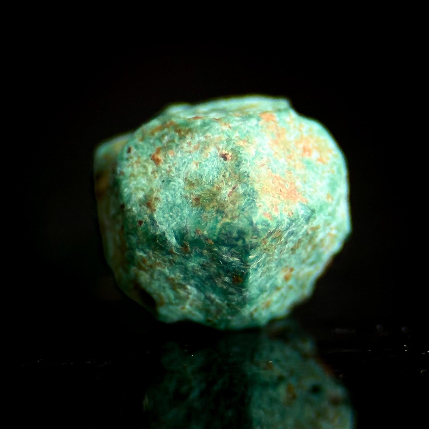 Malachite after Cuprite Pseudomorph | green crystal, rare mineral specimen from Chessy, France