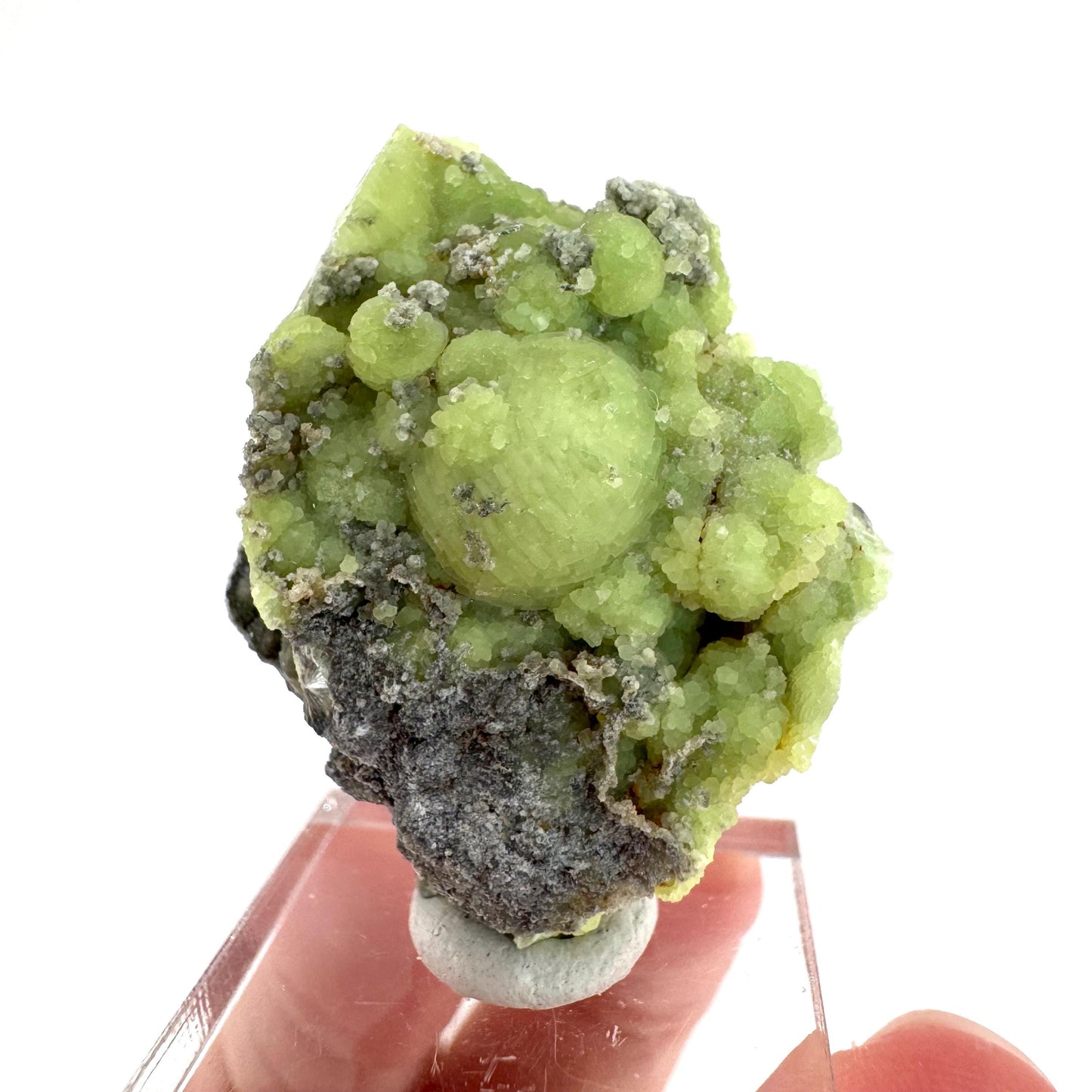 Wavellite (Arkansas, USA) | green crystal cluster, mineral specimen