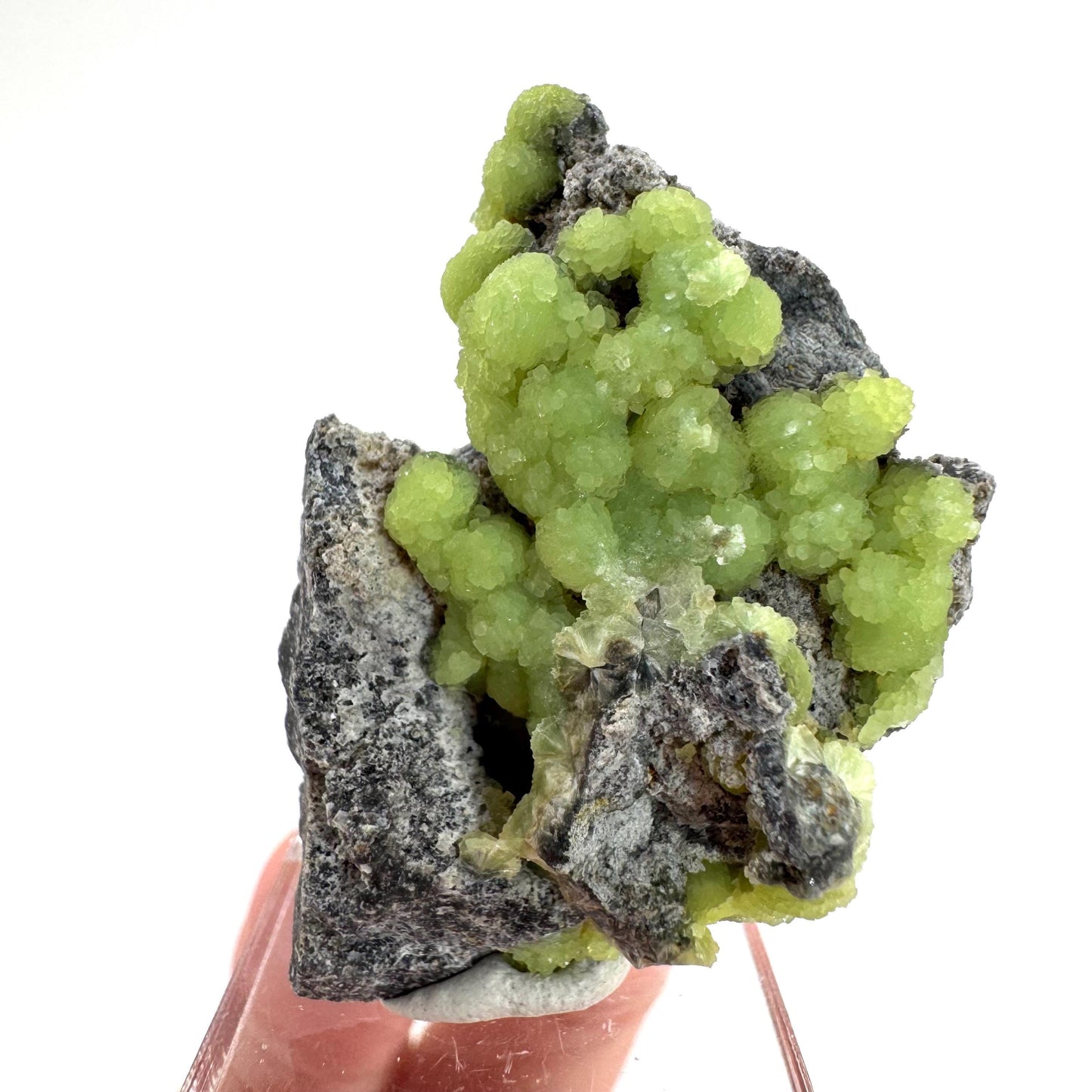Wavellite (Arkansas, USA) | green crystal cluster, mineral specimen