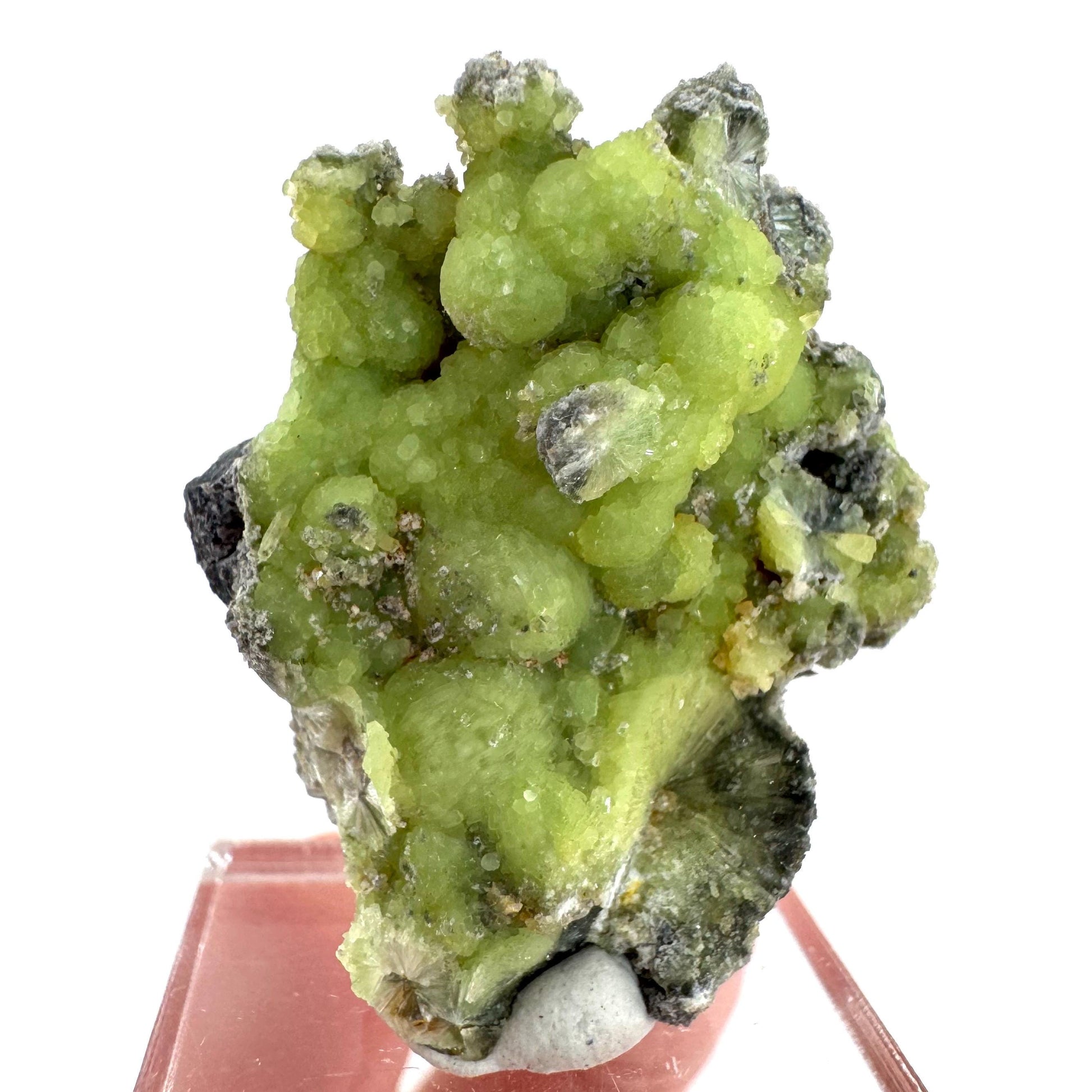 Wavellite (Arkansas, USA) | green crystal cluster, mineral specimen