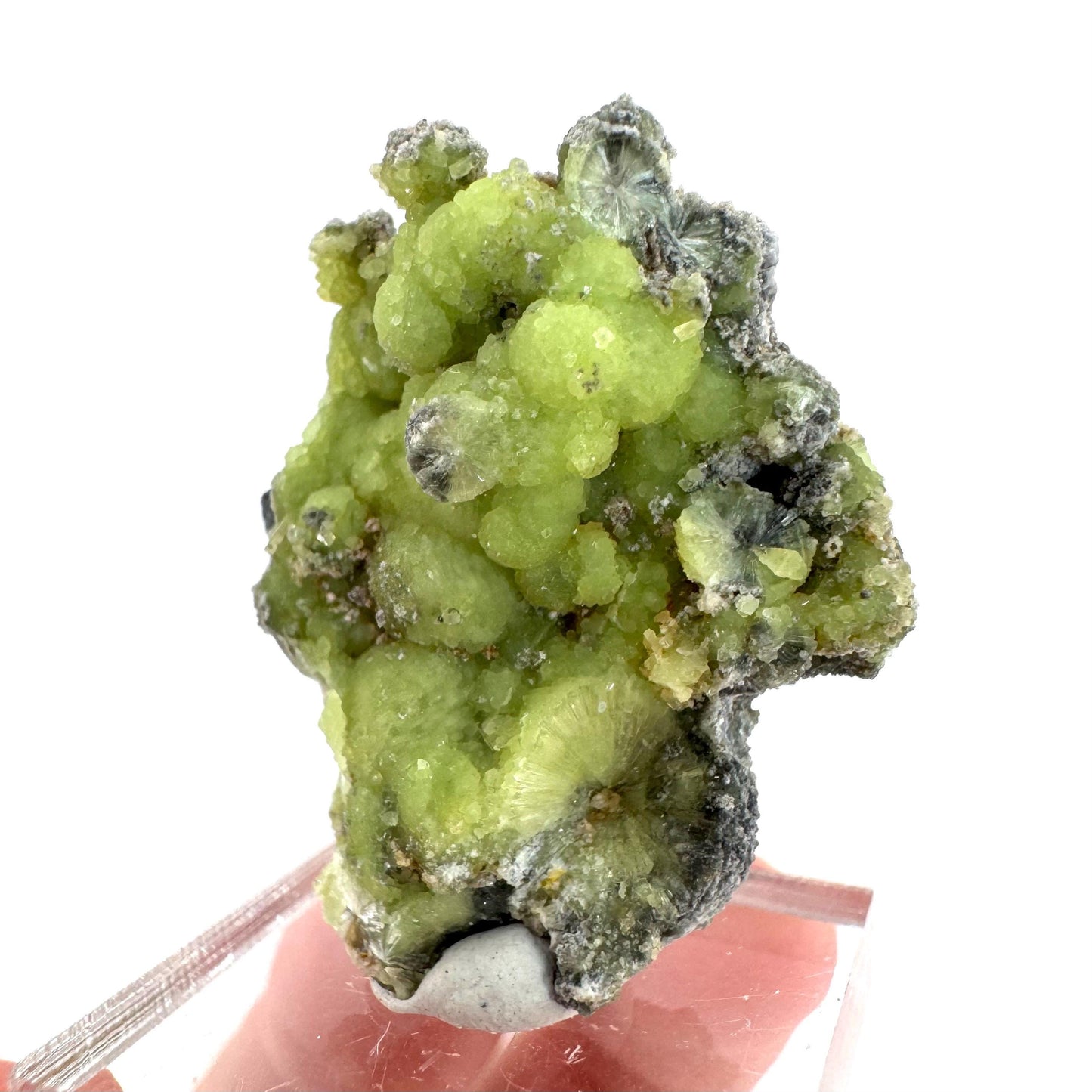 Wavellite (Arkansas, USA) | green crystal cluster, mineral specimen