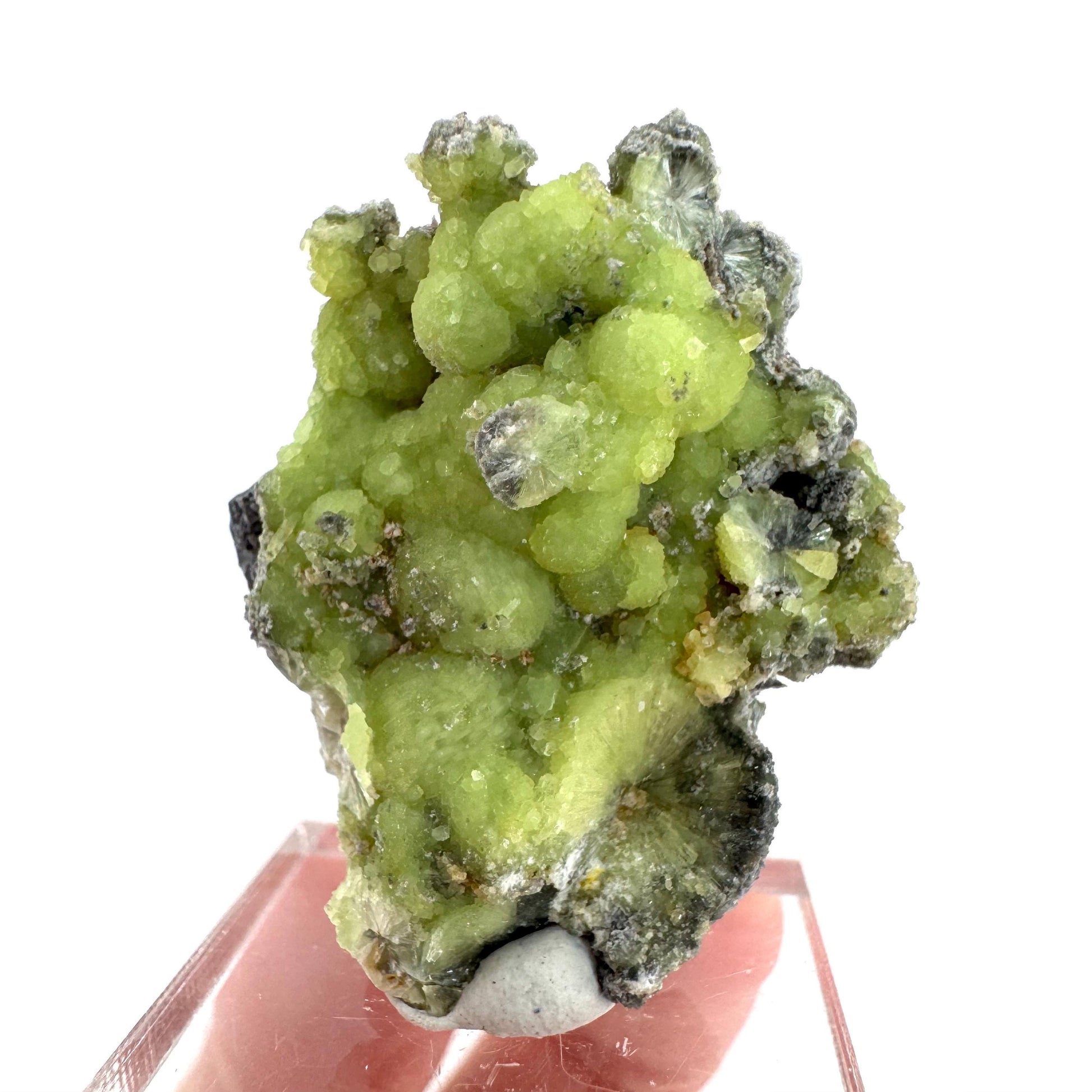 Wavellite (Arkansas, USA) | green crystal cluster, mineral specimen