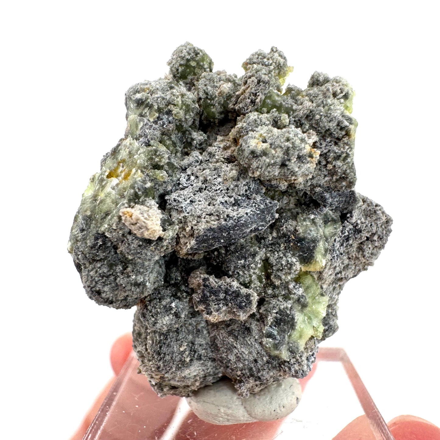 Wavellite (Arkansas, USA) | green crystal cluster, mineral specimen