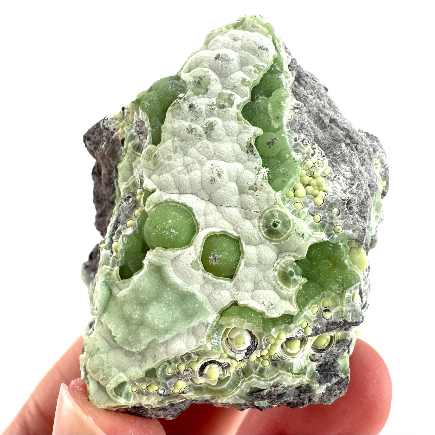 Wavellite (Arkansas, USA) | green crystal cluster, mineral specimen