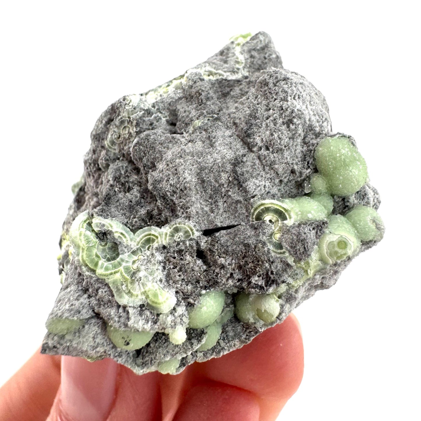 Wavellite (Arkansas, USA) | green crystal cluster, mineral specimen
