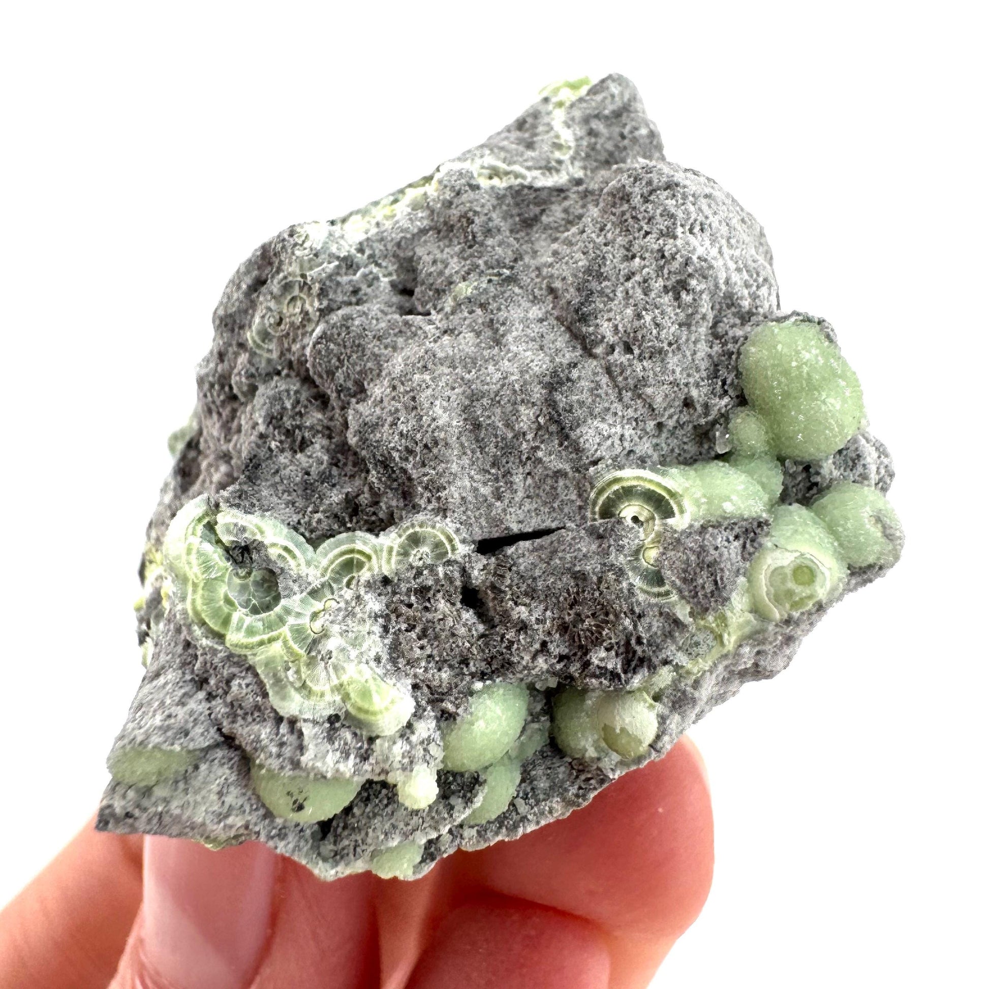 Wavellite (Arkansas, USA) | green crystal cluster, mineral specimen