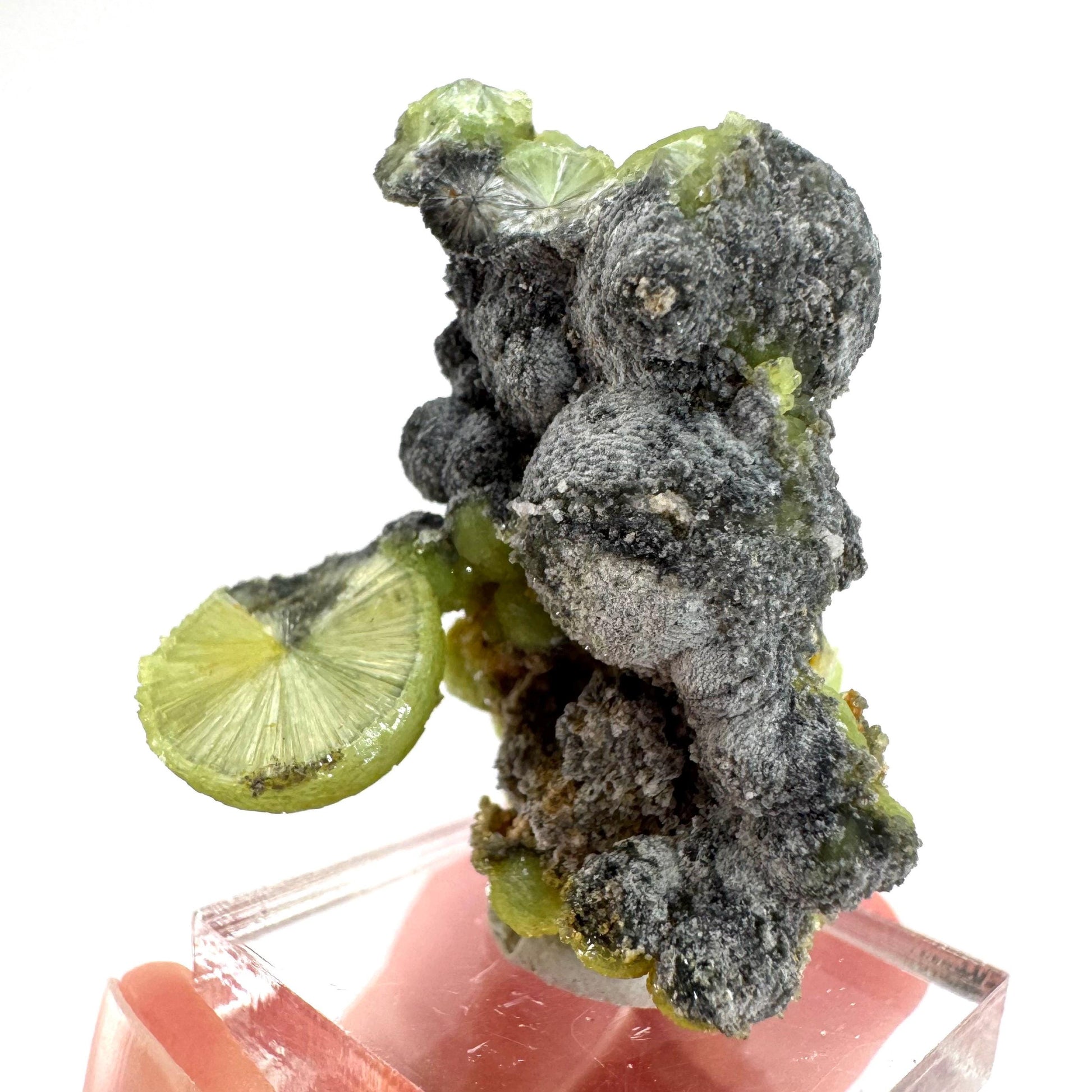 Wavellite (Arkansas, USA) | green crystal cluster, mineral specimen