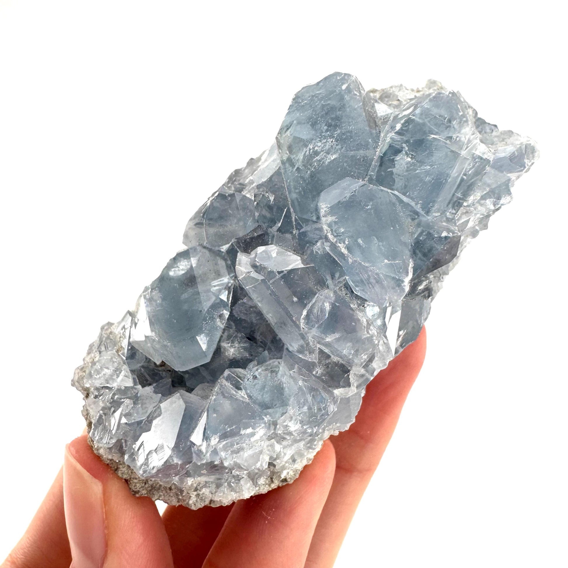 Celestite | natural blue crystal, mineral specimen from Madagascar