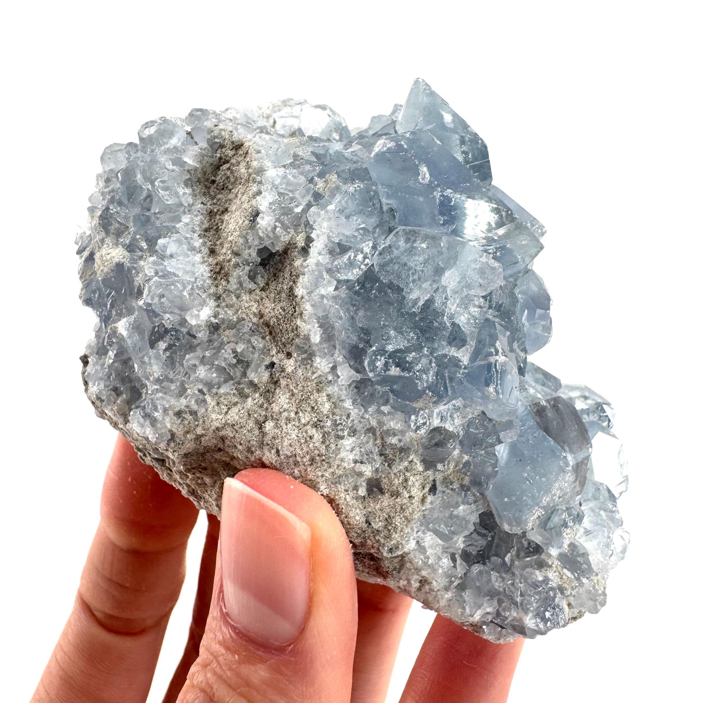 Celestite | natural blue crystal, mineral specimen from Madagascar