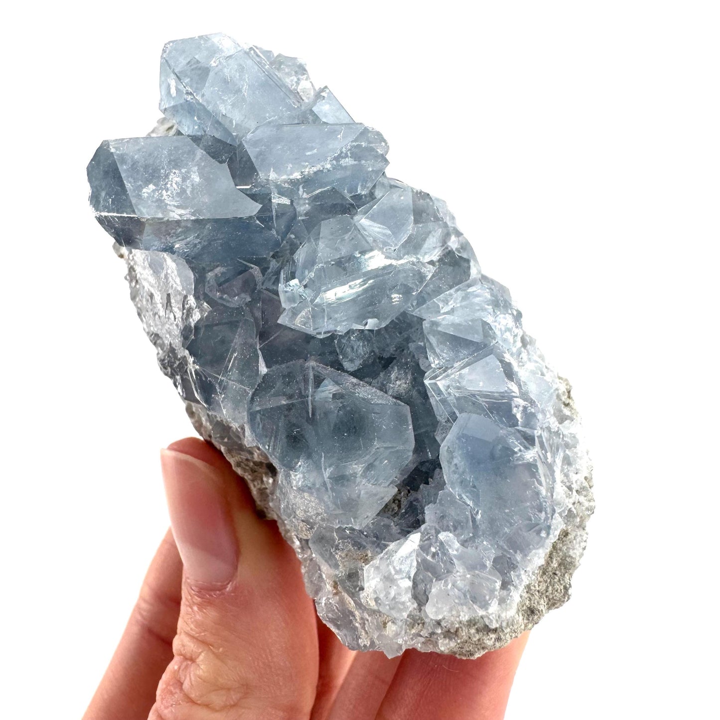 Celestite | natural blue crystal, mineral specimen from Madagascar