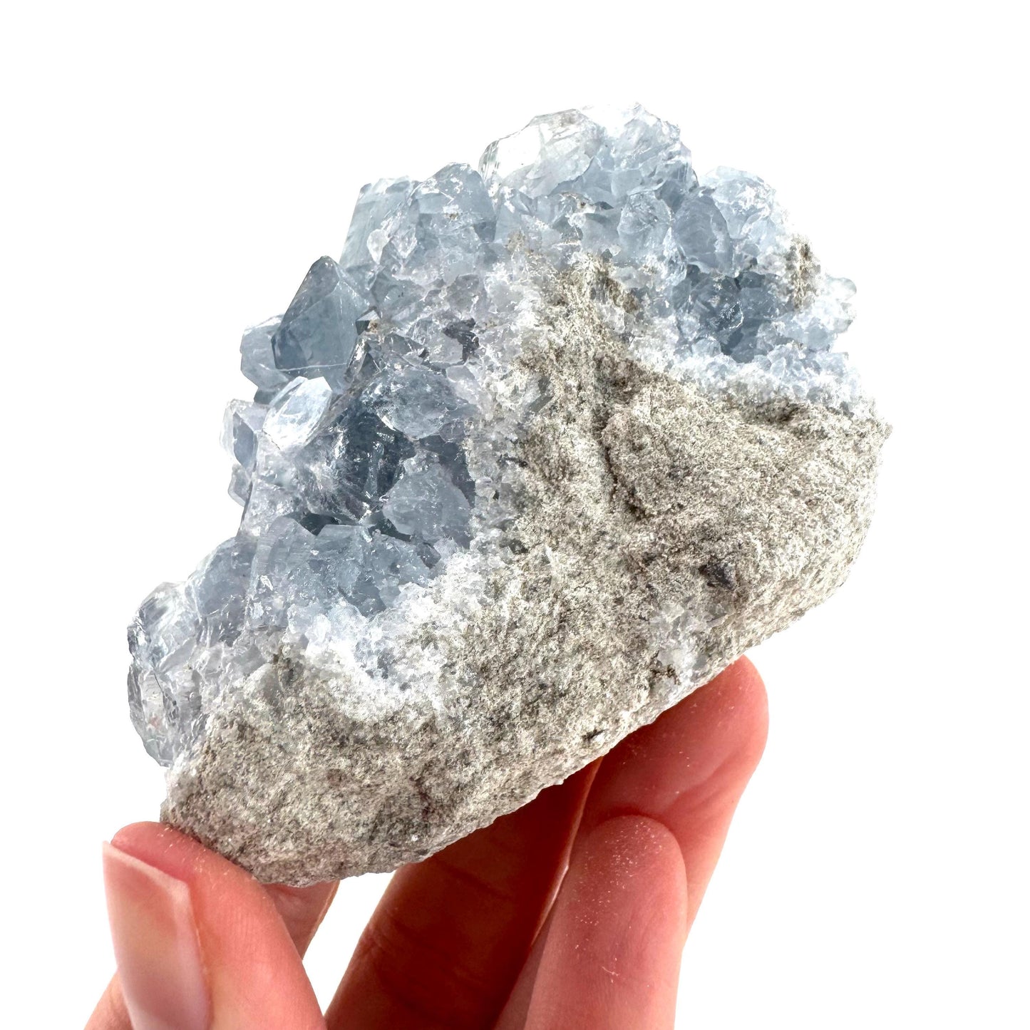 Celestite | natural blue crystal, mineral specimen from Madagascar