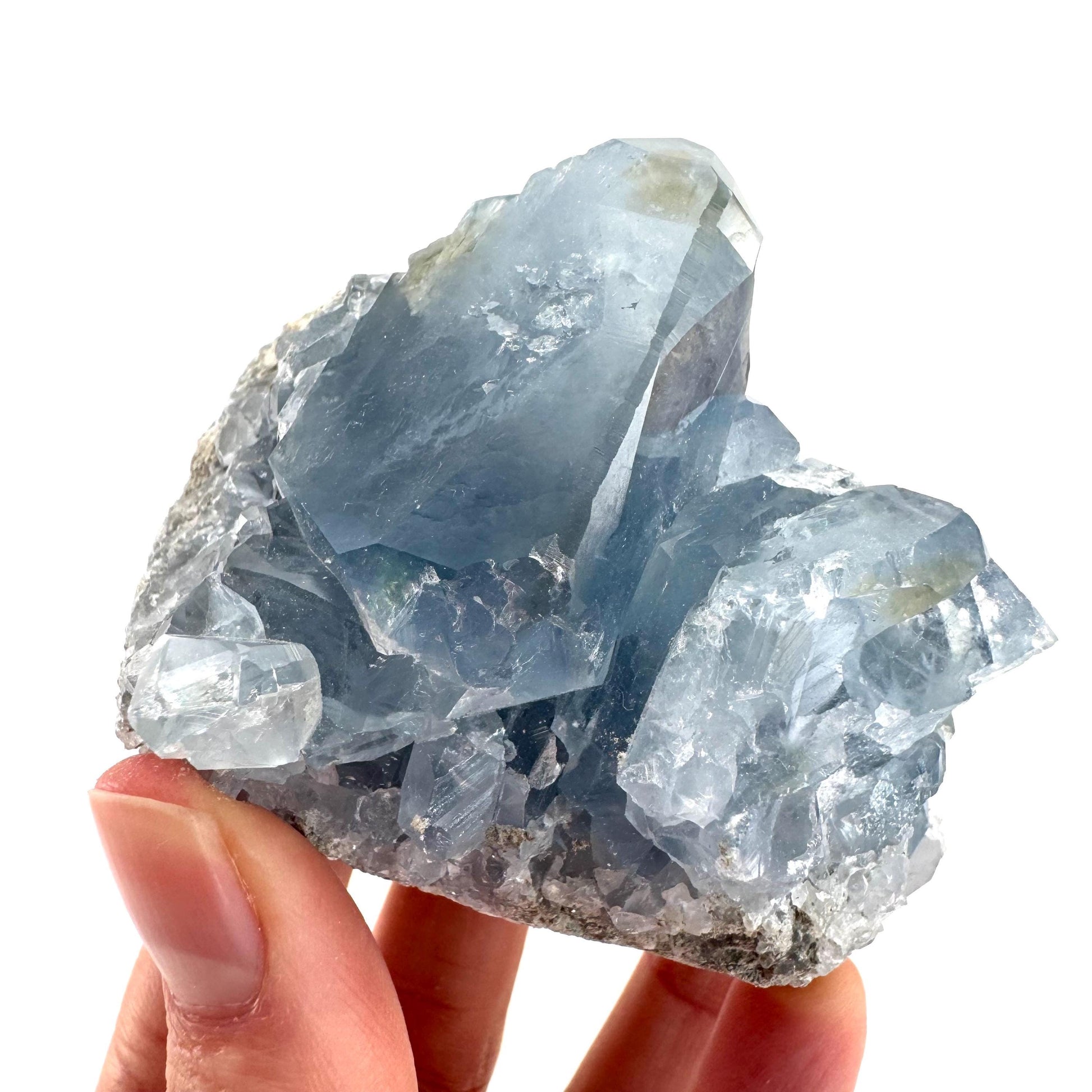 Celestite | natural blue crystal, mineral specimen from Madagascar