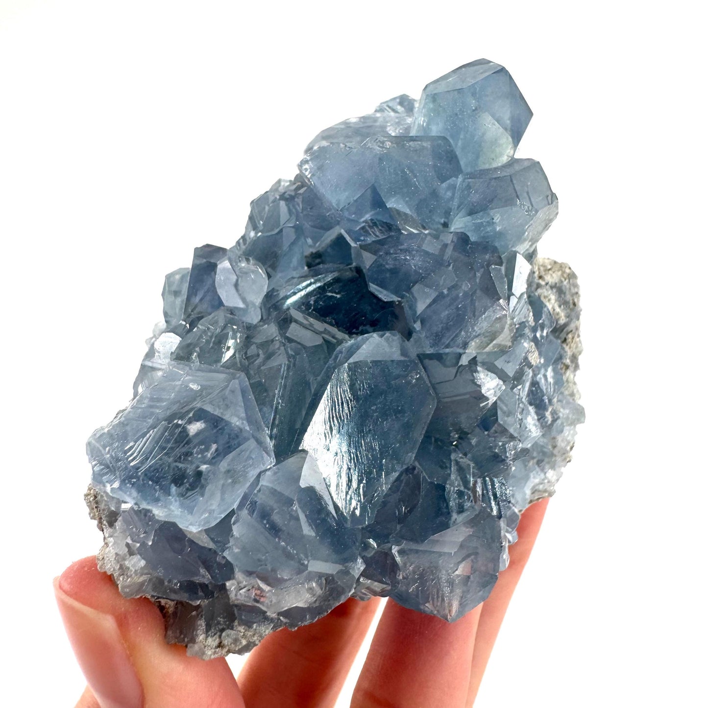 Celestite | natural blue crystal, mineral specimen from Madagascar