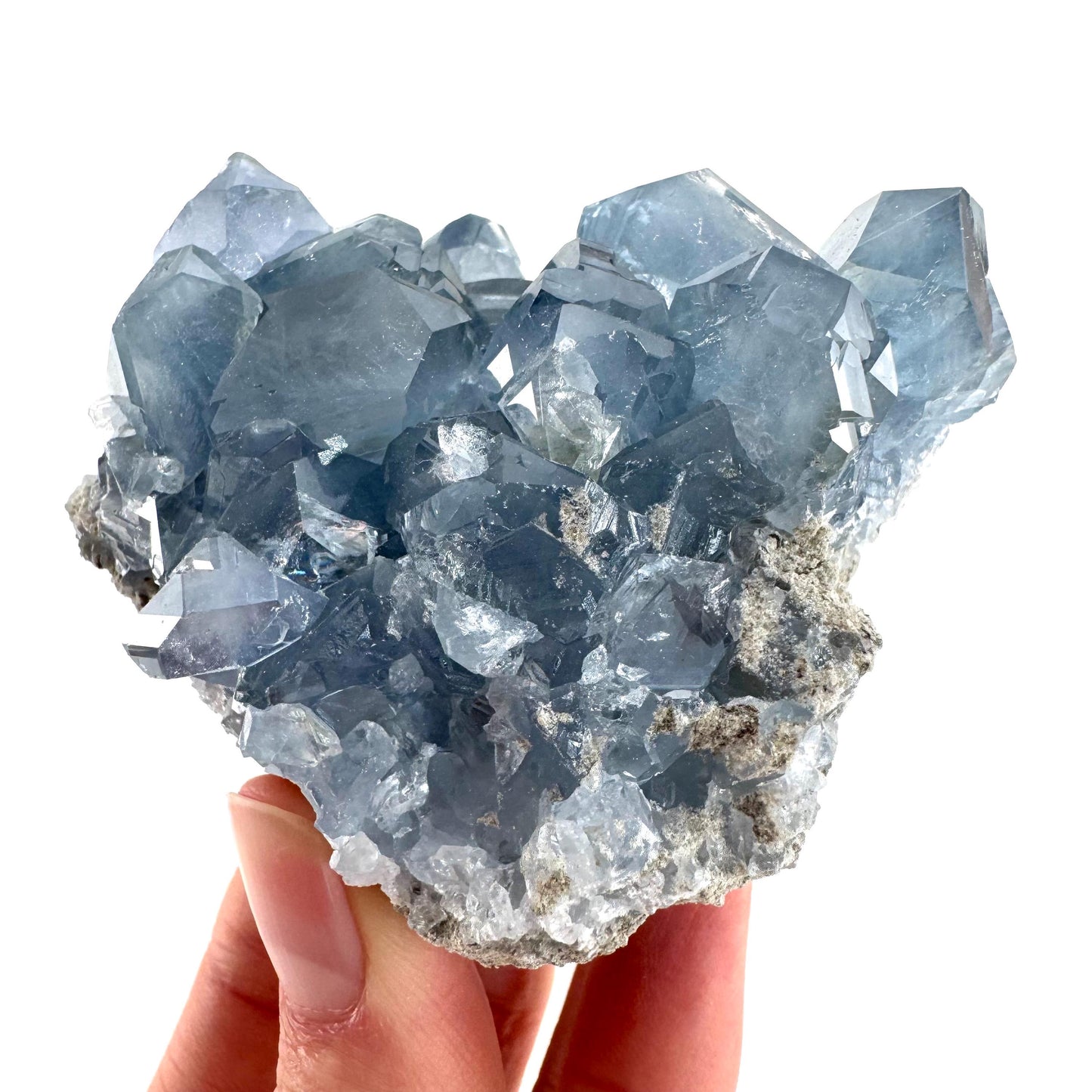 Celestite | natural blue crystal, mineral specimen from Madagascar