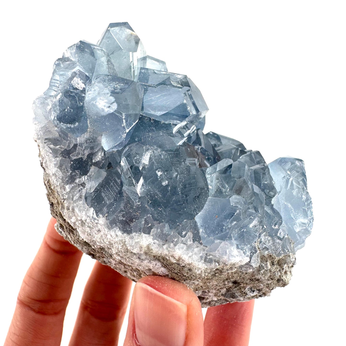 Celestite | natural blue crystal, mineral specimen from Madagascar